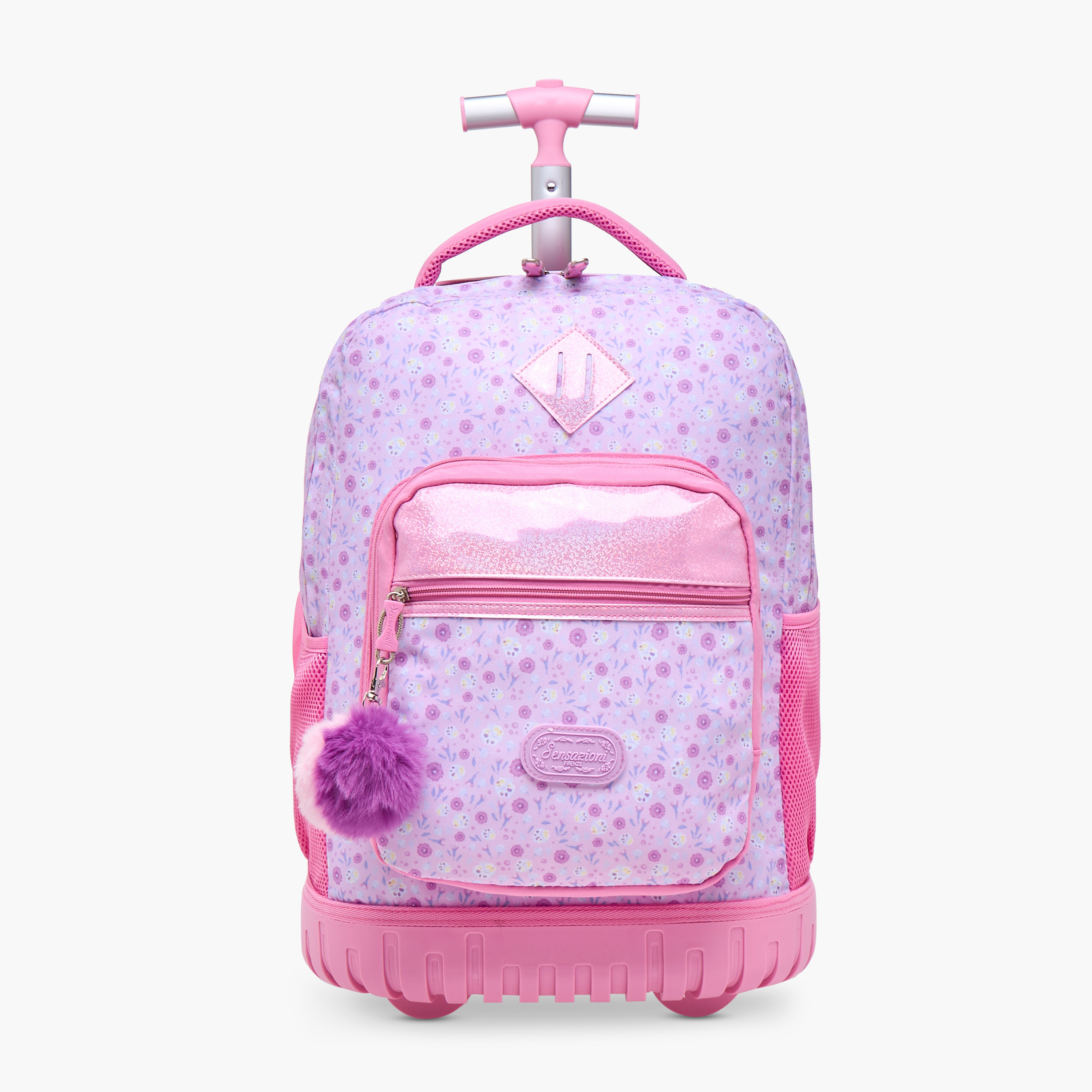 Sensazioni Floral Trolley Bag for Girls 8-13 Years with Retractable Handle -promo_LS20_OMN-image-1