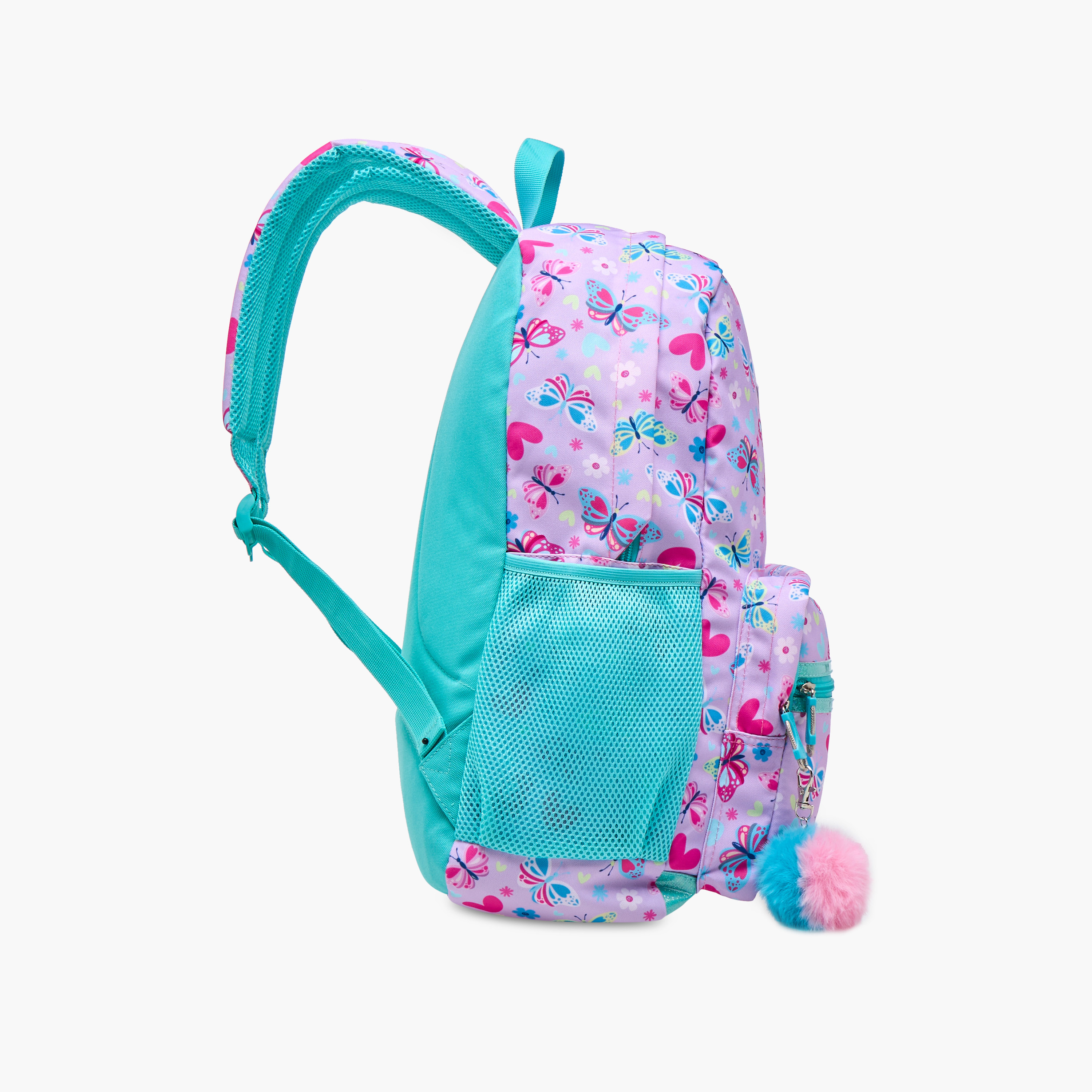 Sensazioni Butterfly Print Backpack with Adjustable Straps and Zip Closure -  30x15x45 cms-school-bagsandbackpacks-backpacks-image-3