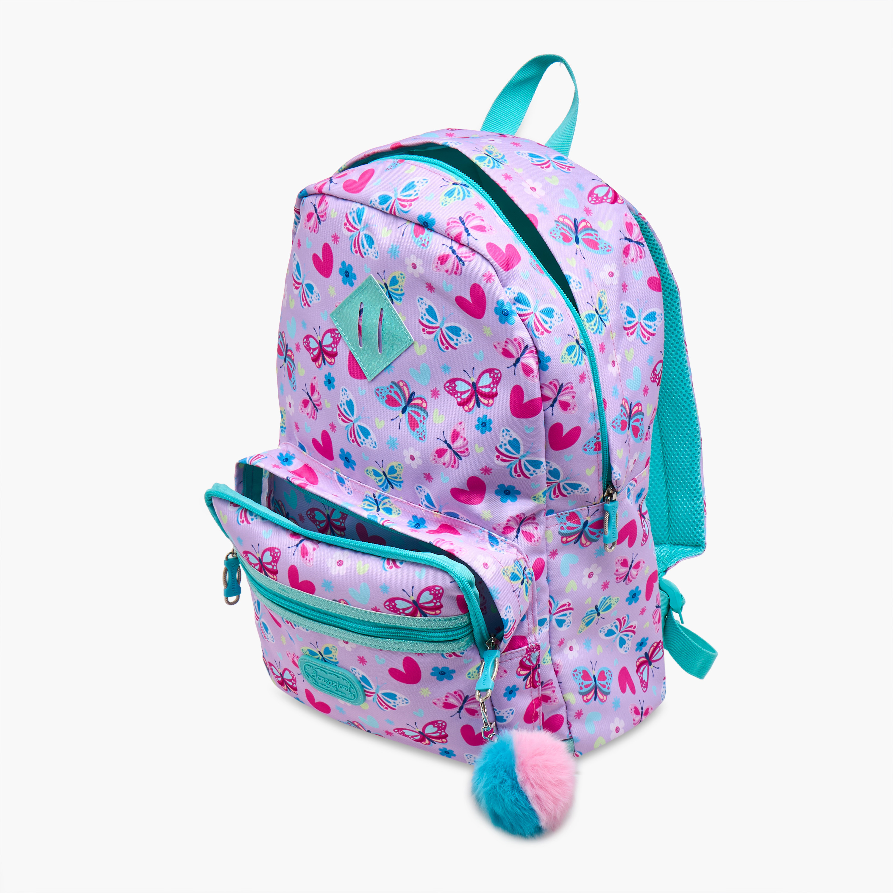 Sensazioni Butterfly Print Backpack with Adjustable Straps and Zip Closure -  30x15x45 cms-school-bagsandbackpacks-backpacks-image-9