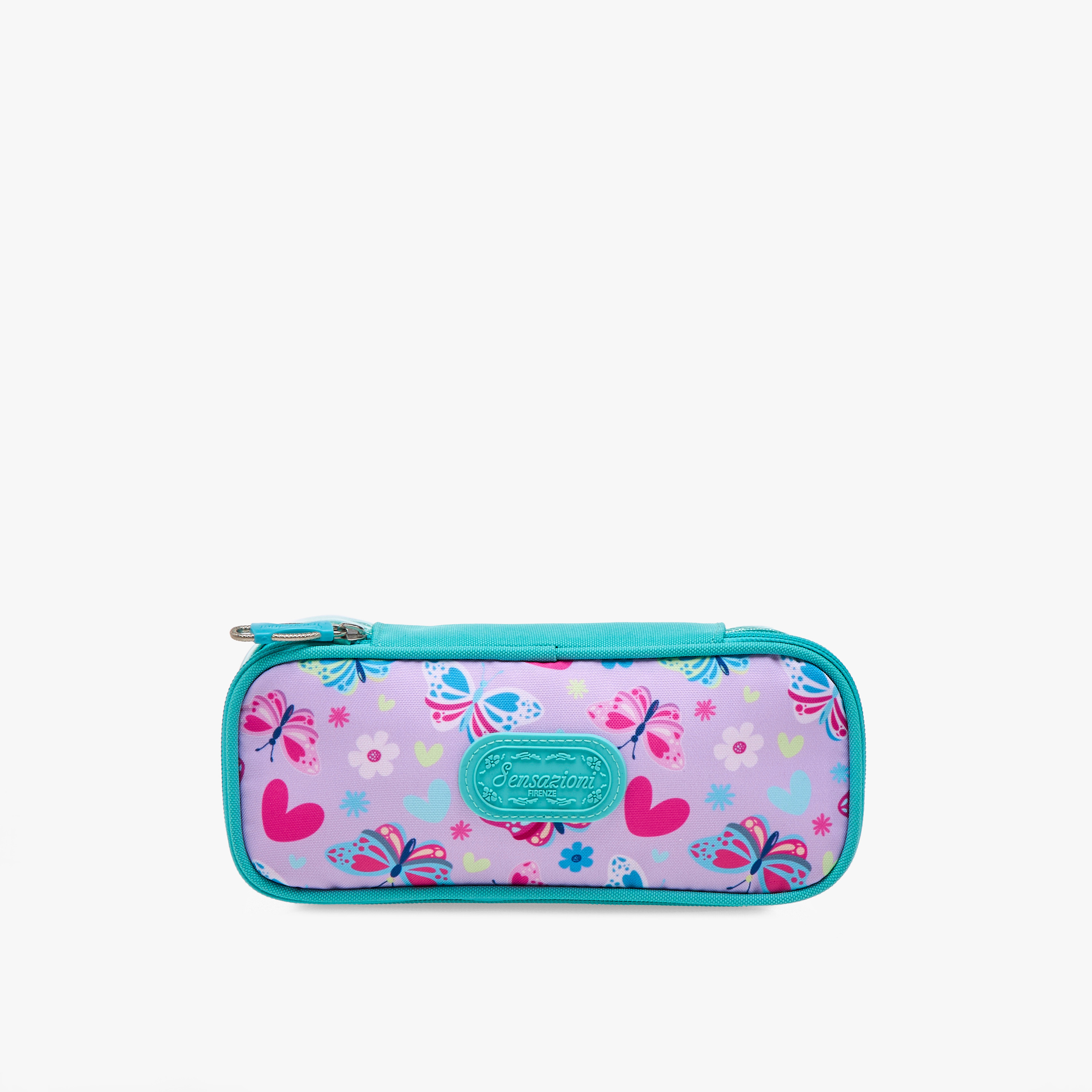Sensazioni Butterfly Print Pencil Case with Zip Closure-school-stationery-pencilcases-image-1