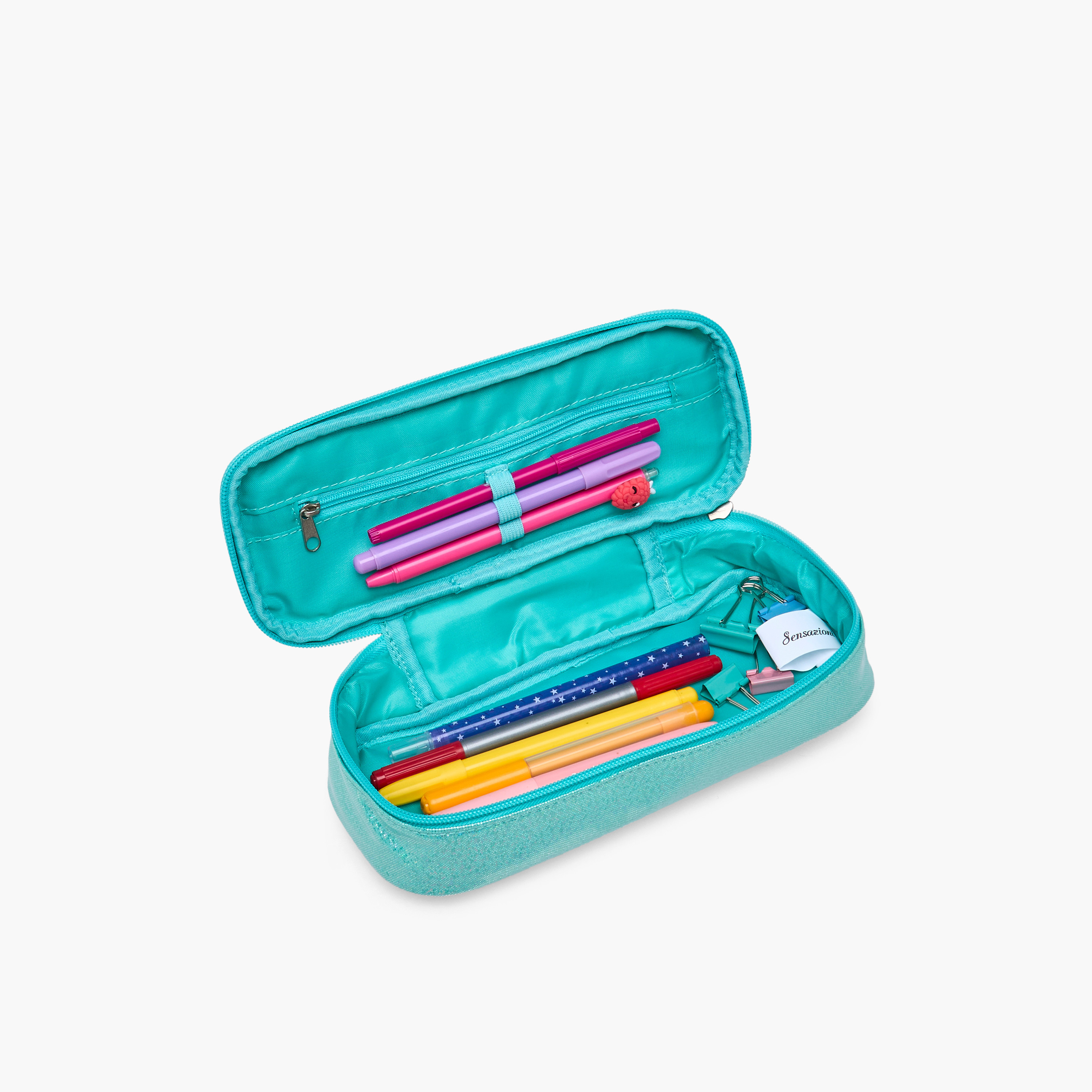 Sensazioni Butterfly Print Pencil Case with Zip Closure-school-stationery-pencilcases-image-6