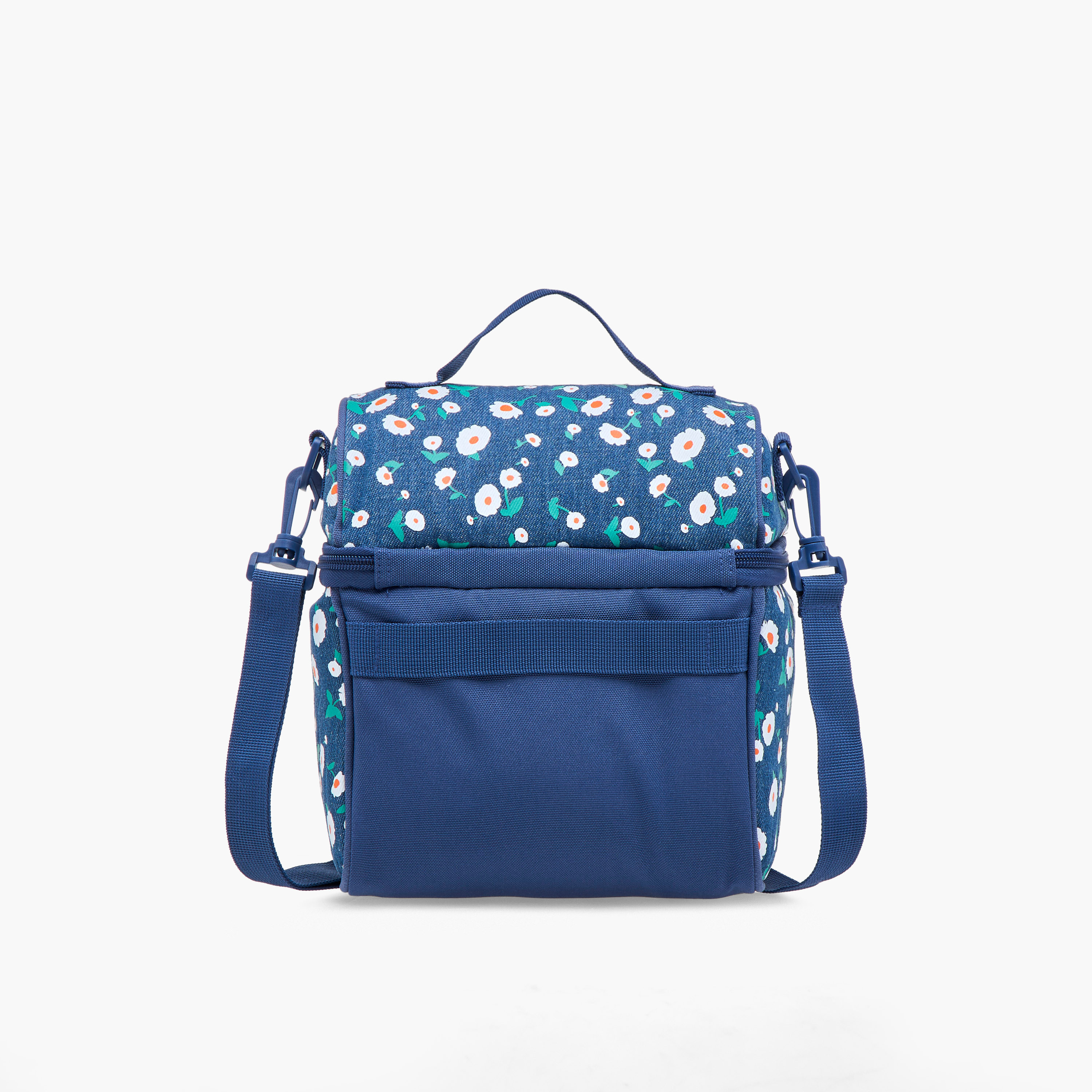 Sensazioni Floral Print Lunch Bag with Adjustable Strap and Zip Closure-school-lunchessentials-lunchbags-image-3