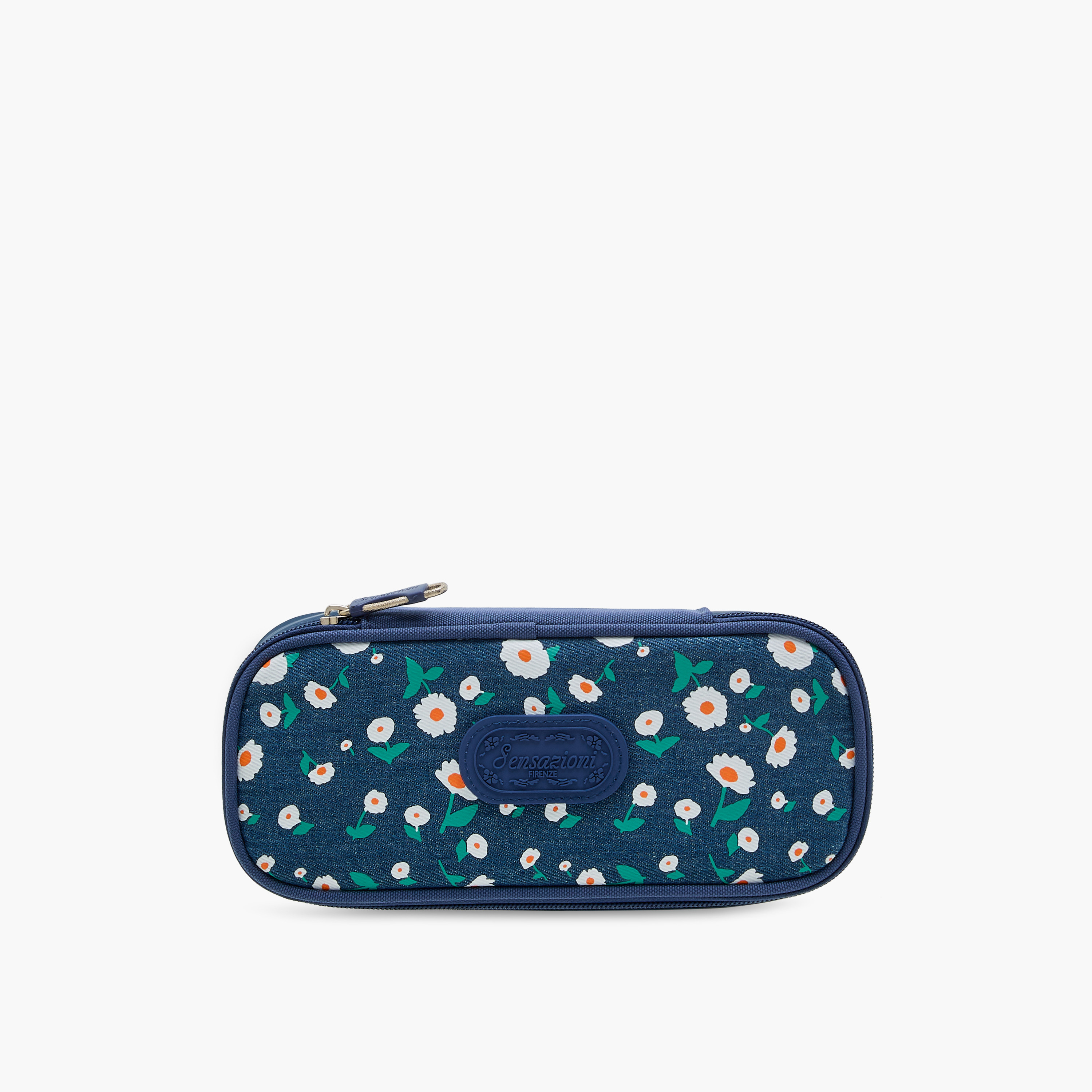 Sensazioni Floral Print Pencil Pouch with Zip Closure-school-stationery-pencilcases-image-1