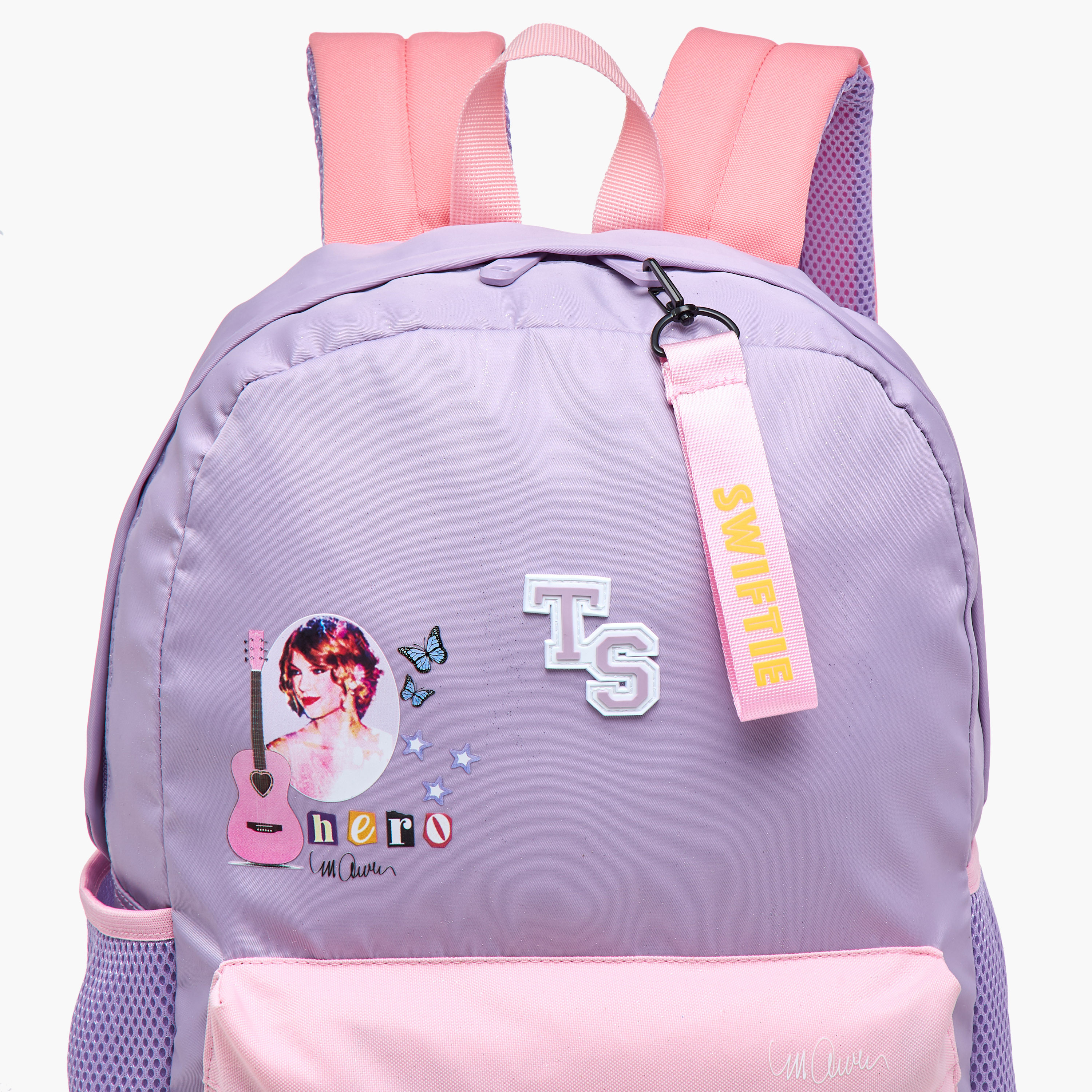 Celebrity Icons Taylor Swift Print Backpack with Adjustable Straps and Zip Closure -  30x14x45 cms-school-bagsandbackpacks-backpacks-image-8
