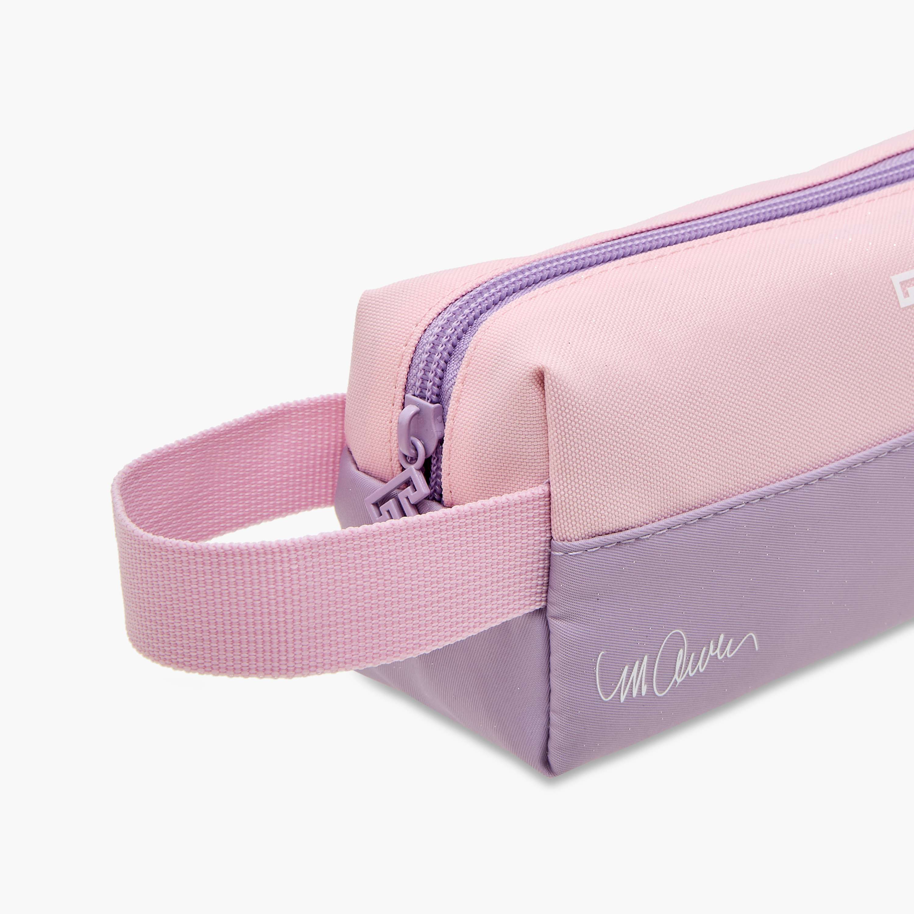 Celebrity Icons Colourblock Pencil Pouch with Zip Closure and Side Strap-school-stationery-pencilcases-image-4