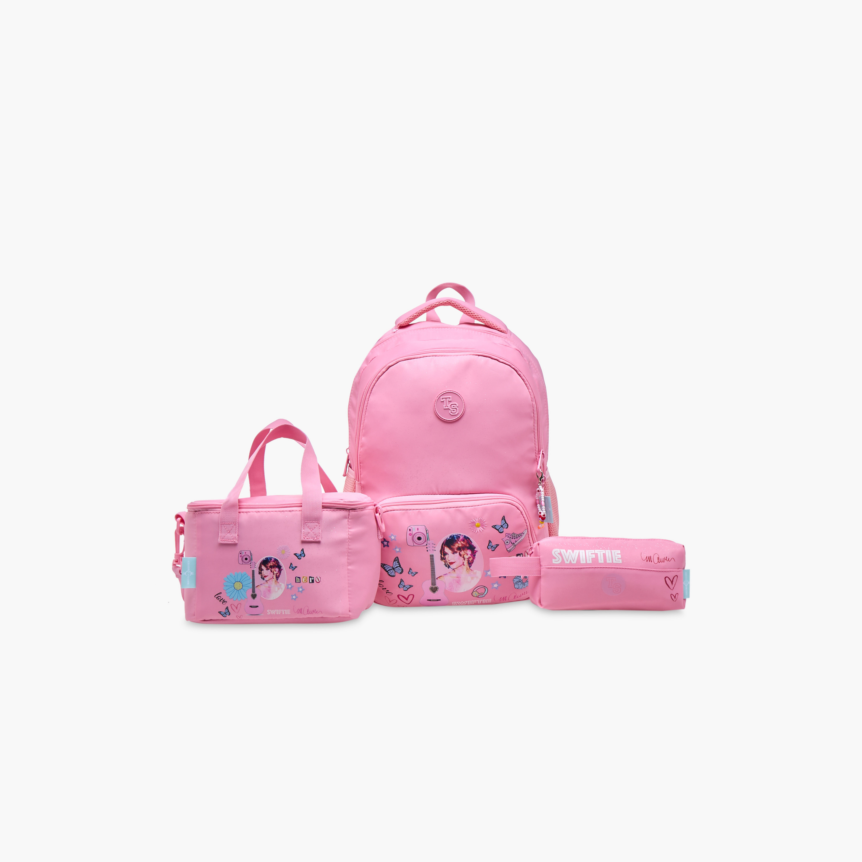 Celebrity Icons Taylor Swift Print Lunch Bag with Adjustable Strap and Zip Closure-school-lunchessentials-lunchbags-image-9