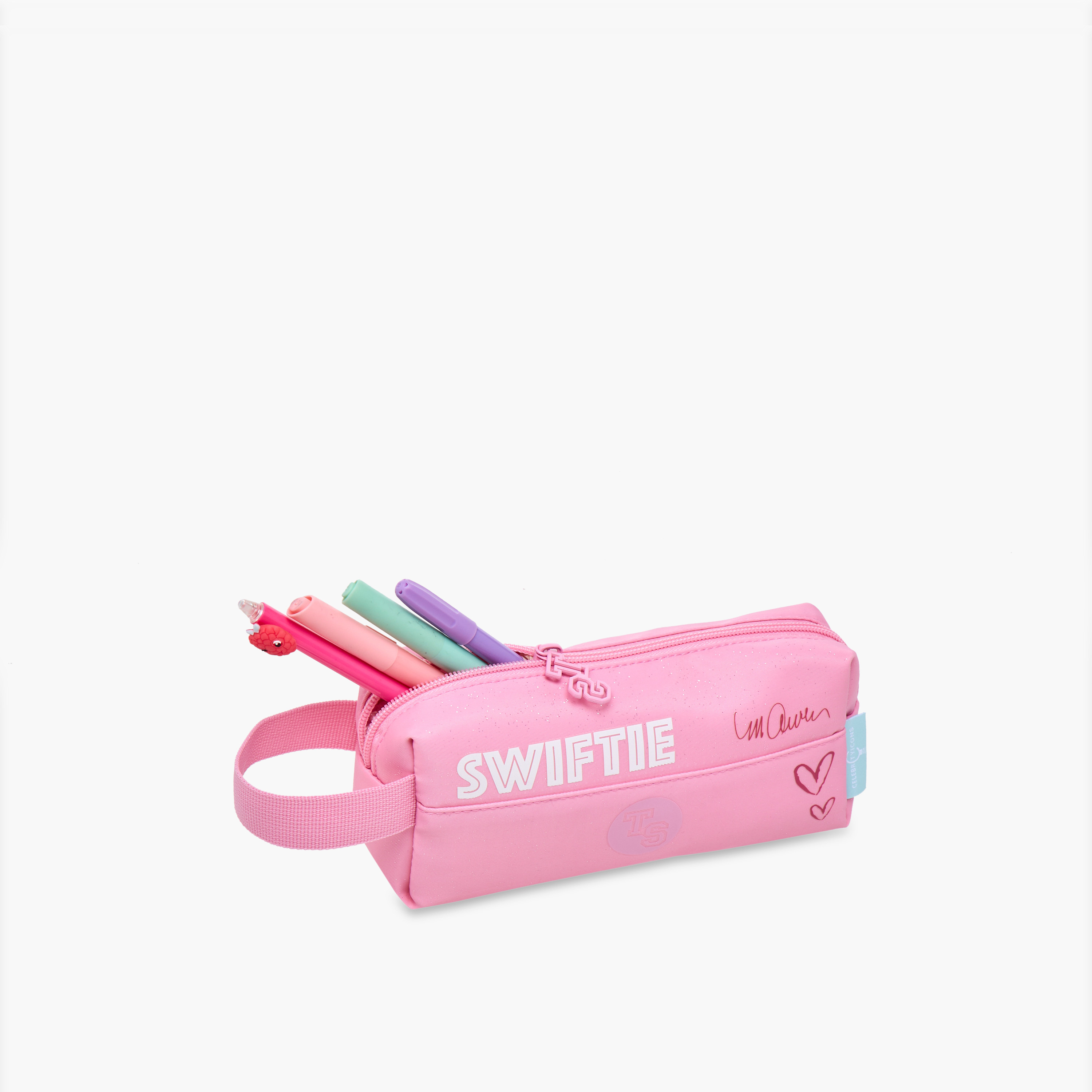 Celebrity Icons Taylor Swift Print School Pouch with Zip Closure-school-stationery-pencilcases-image-6