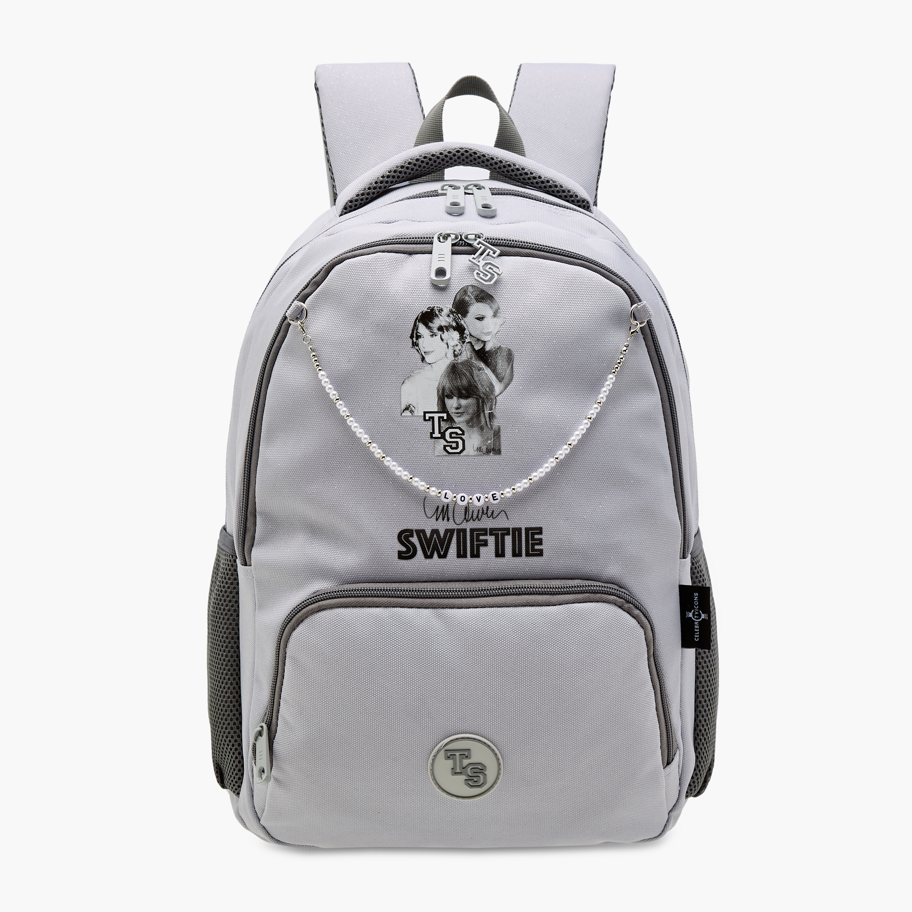 Celebrity Icons Taylor Swift Print Backpack with Adjustable Straps and Zip Closure -  32x15x43 cms-promo_LS20_OMN-image-1