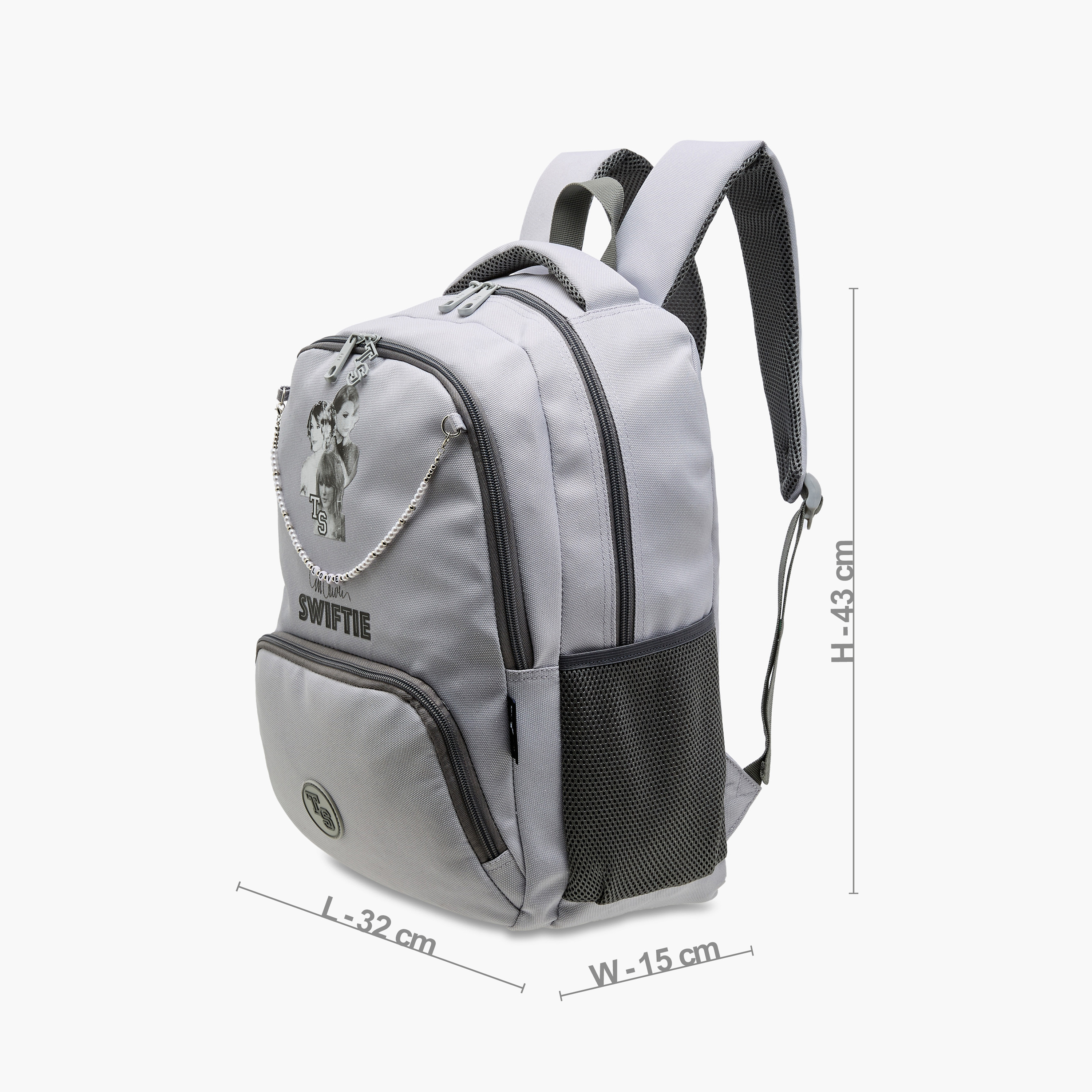 Celebrity Icons Taylor Swift Print Backpack with Adjustable Straps and Zip Closure -  32x15x43 cms-promo_LS20_OMN-image-2
