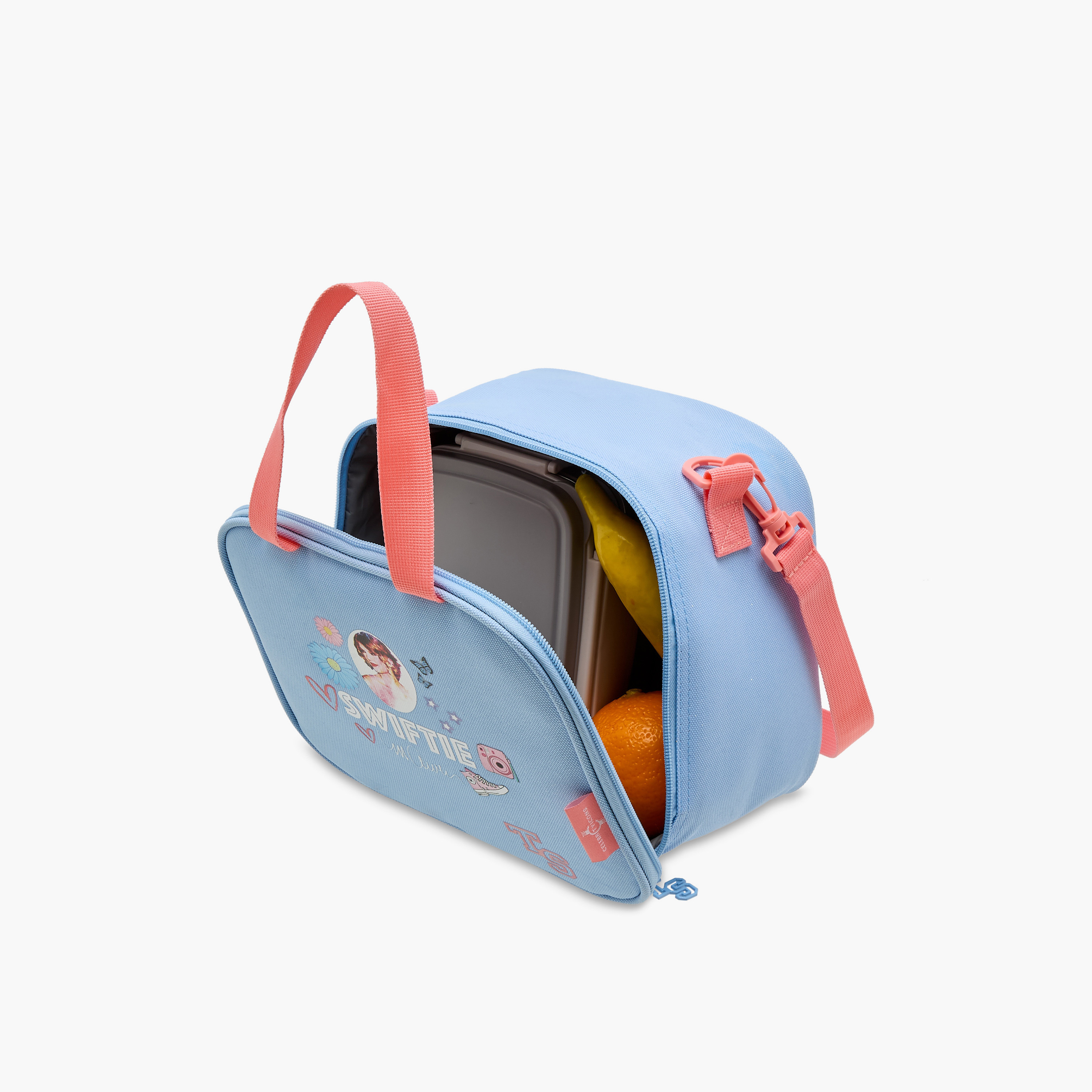 Celebrity Icons Taylor Swift Print Lunch Bag with Zip Closure-school-lunchessentials-lunchbags-image-7