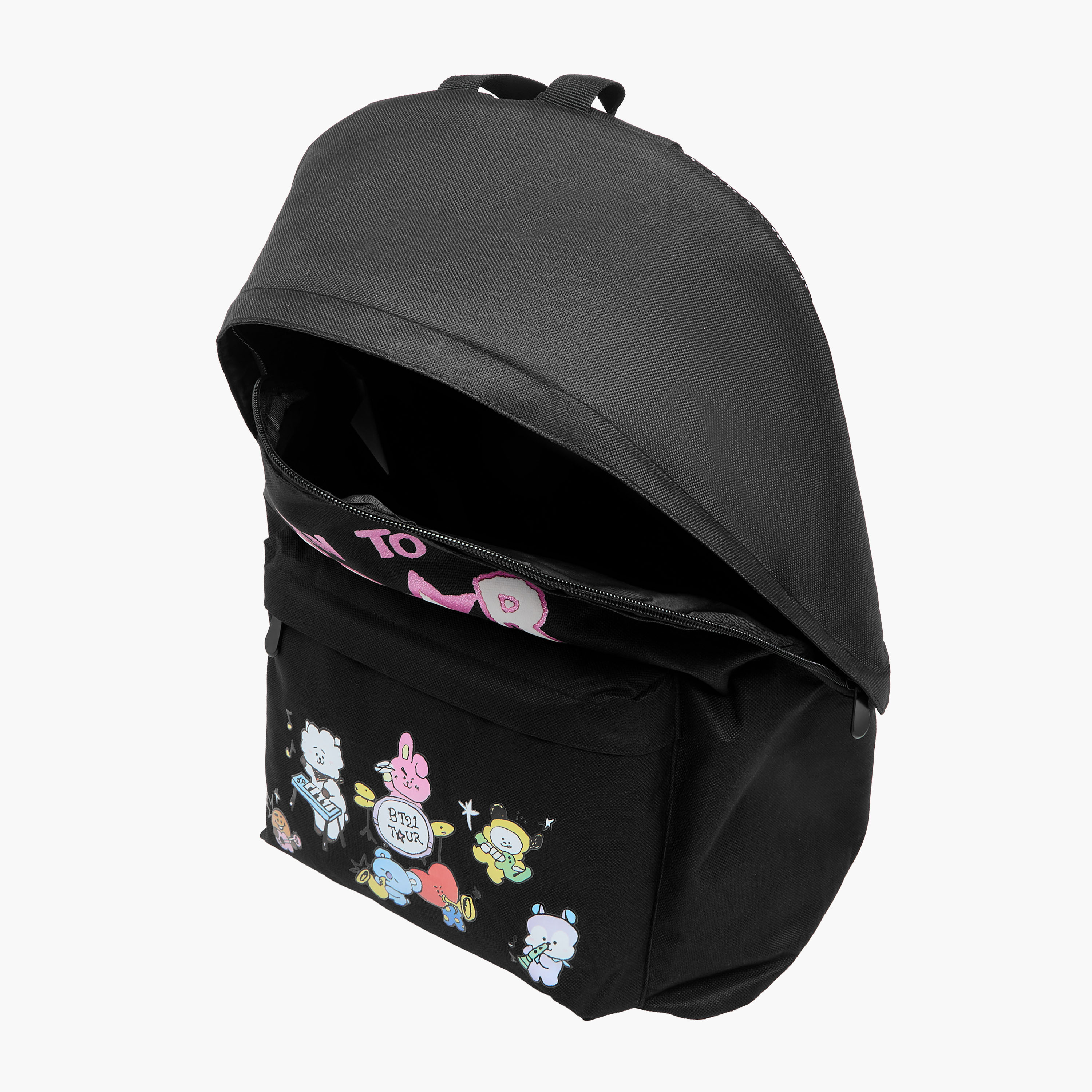 شنطة ظهر بطبعات وحمالات قابلة للتعديل وسحاب إغلاق من بي تي 21 - 36×44×64 سم-school-bagsandbackpacks-backpacks-image-7