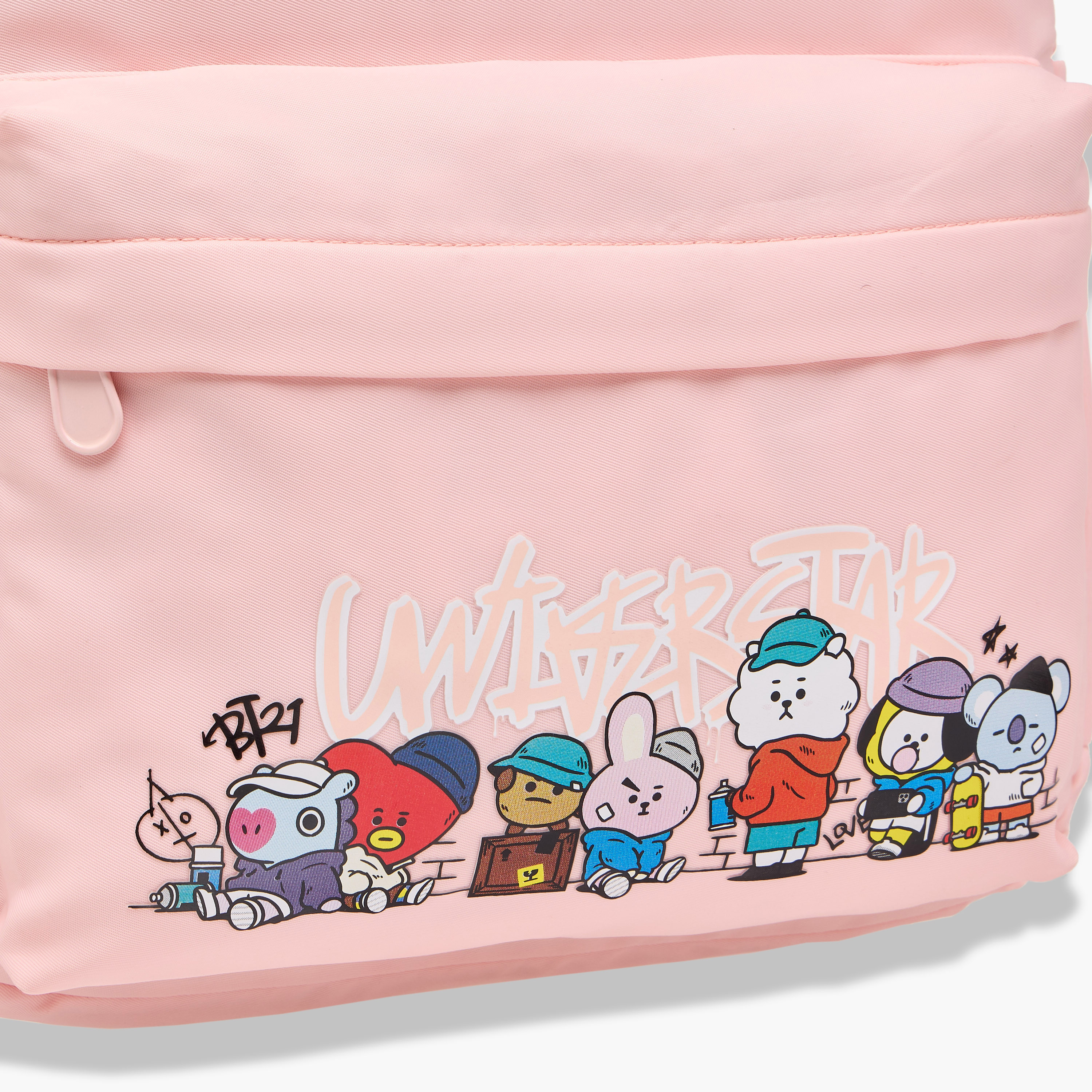 BT21 Printed Backpack with Adjustable Straps and Zip Closure - 64x44x36 cms-school-bagsandbackpacks-backpacks-image-9