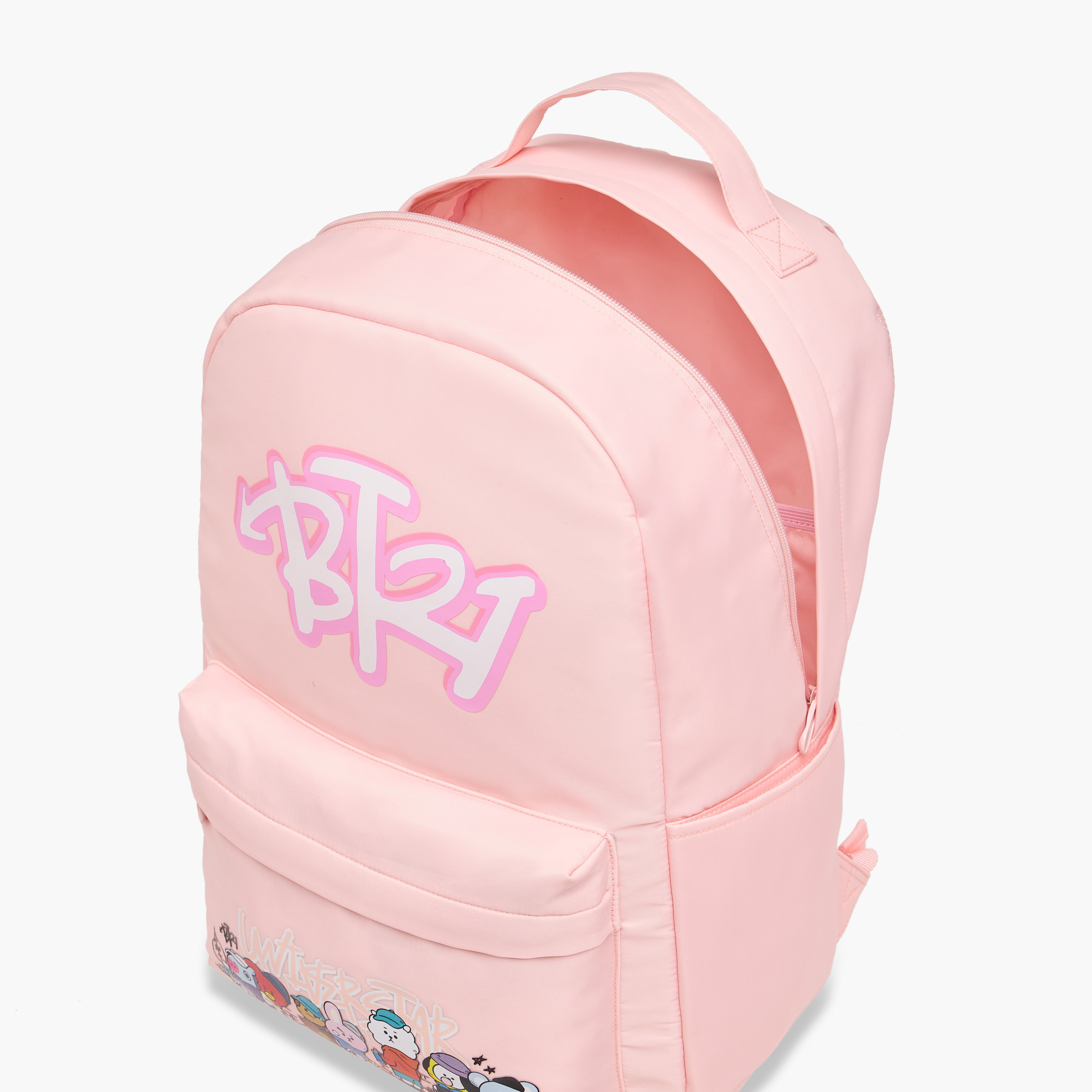 شنطة ظهر بطبعات وحمالات قابلة للتعديل وسحاب إغلاق من بي تي 21 - 64x44x36 سم-school-bagsandbackpacks-backpacks-image-11
