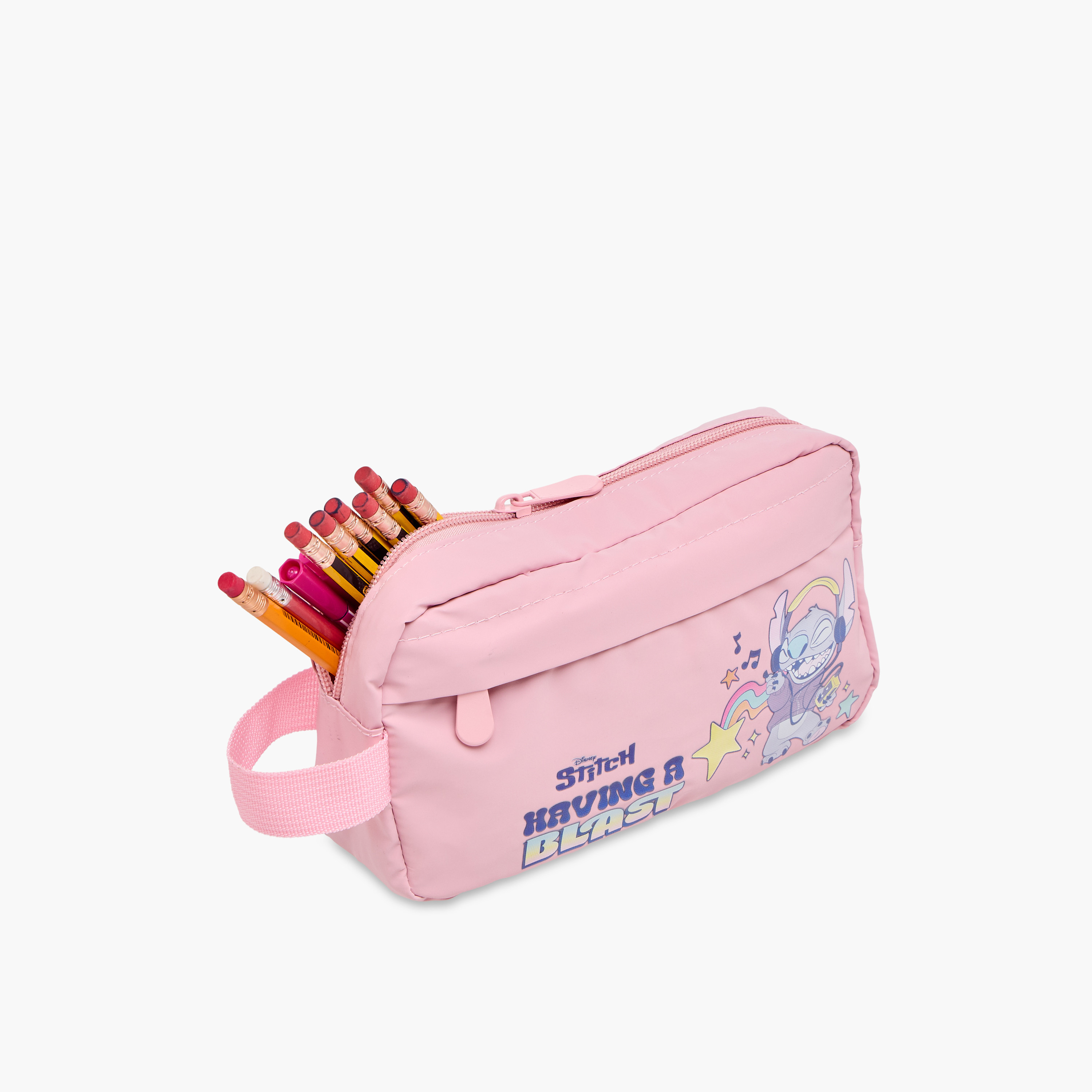 Stitch Print Pencil Pouch with Zip Closure-school-stationery-pencilcases-image-6