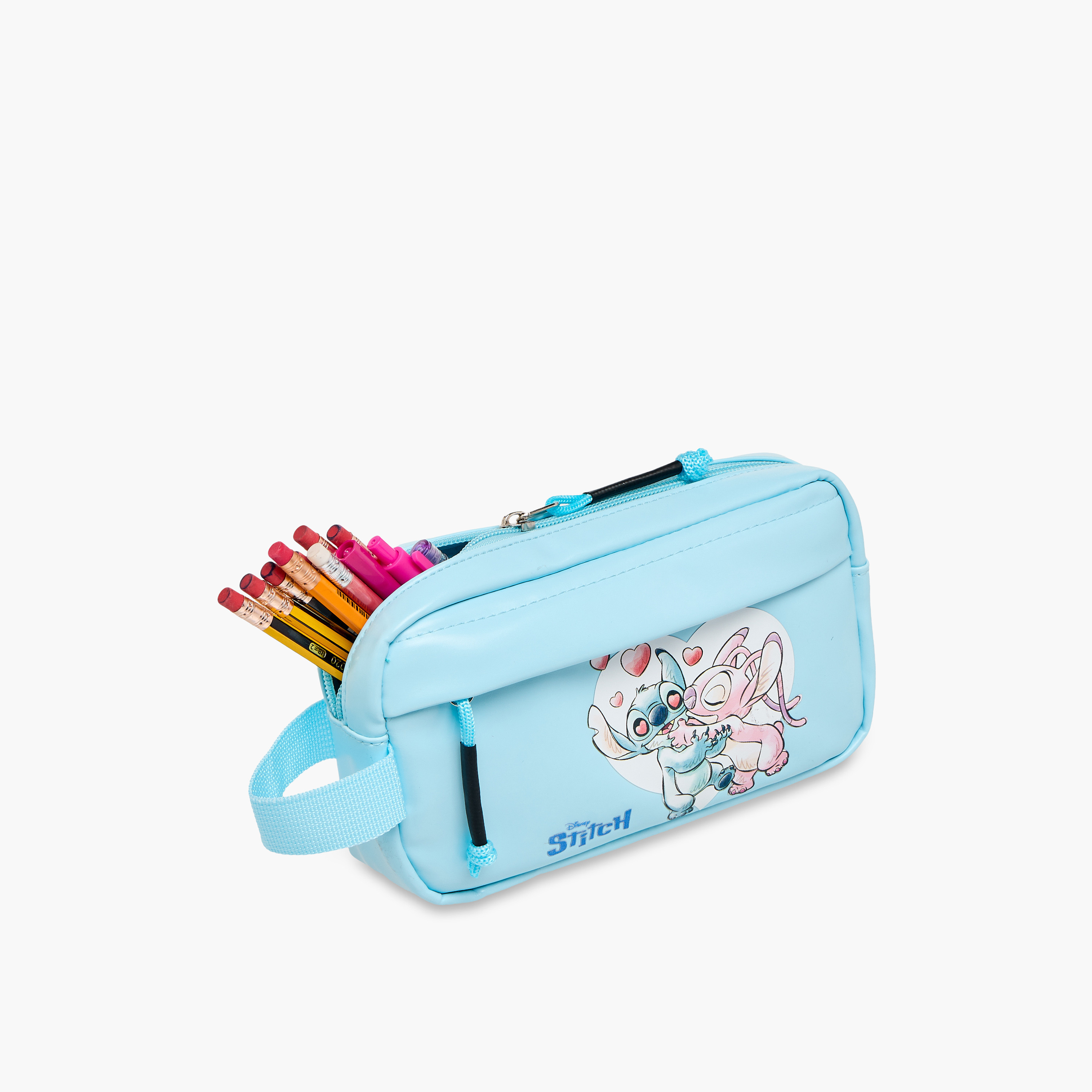 Stitch Print Pencil Case with Zip Closure-school-stationery-pencilcases-image-6