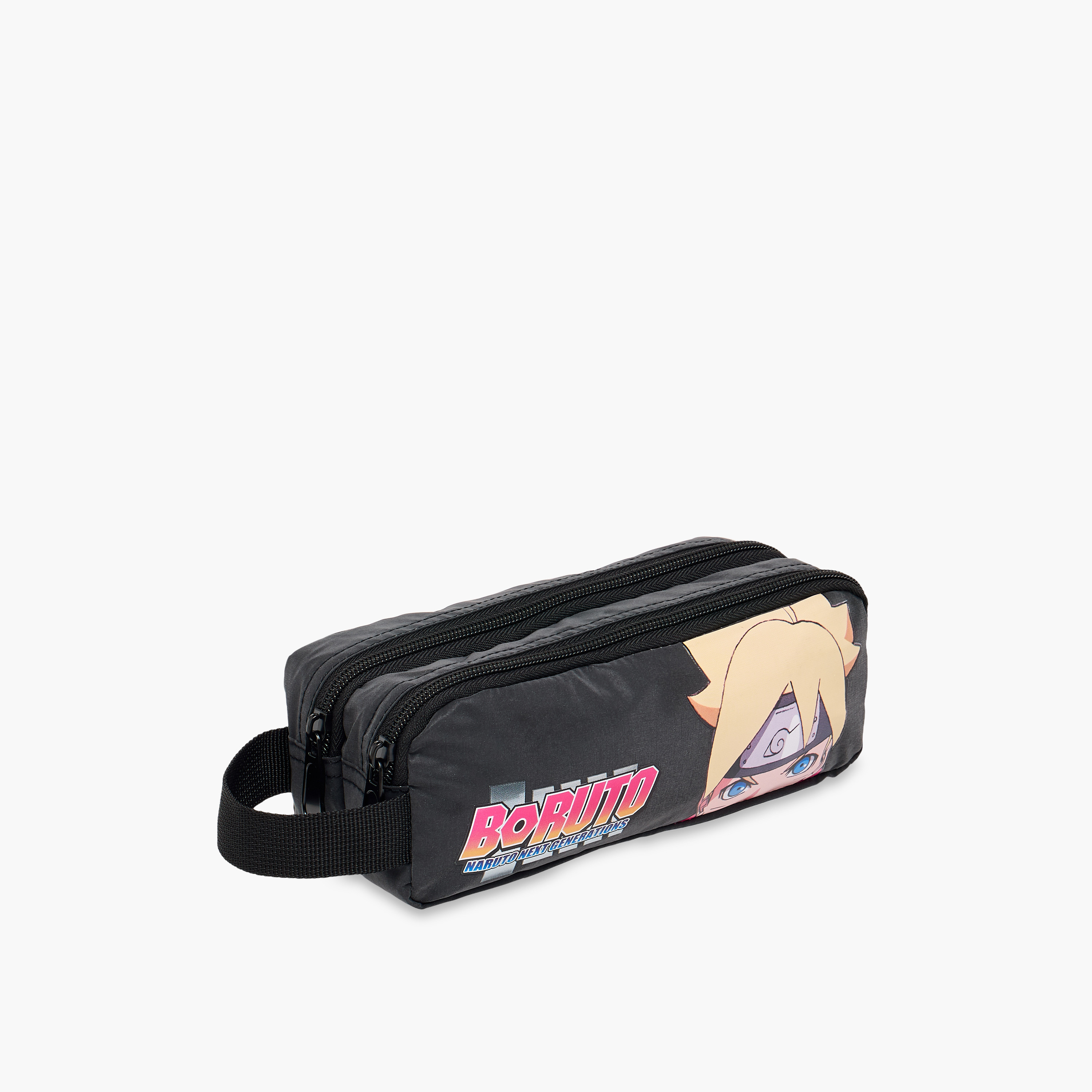 Naruto Print Pencil Case with Zip Closure-school-stationery-pencilcases-image-2