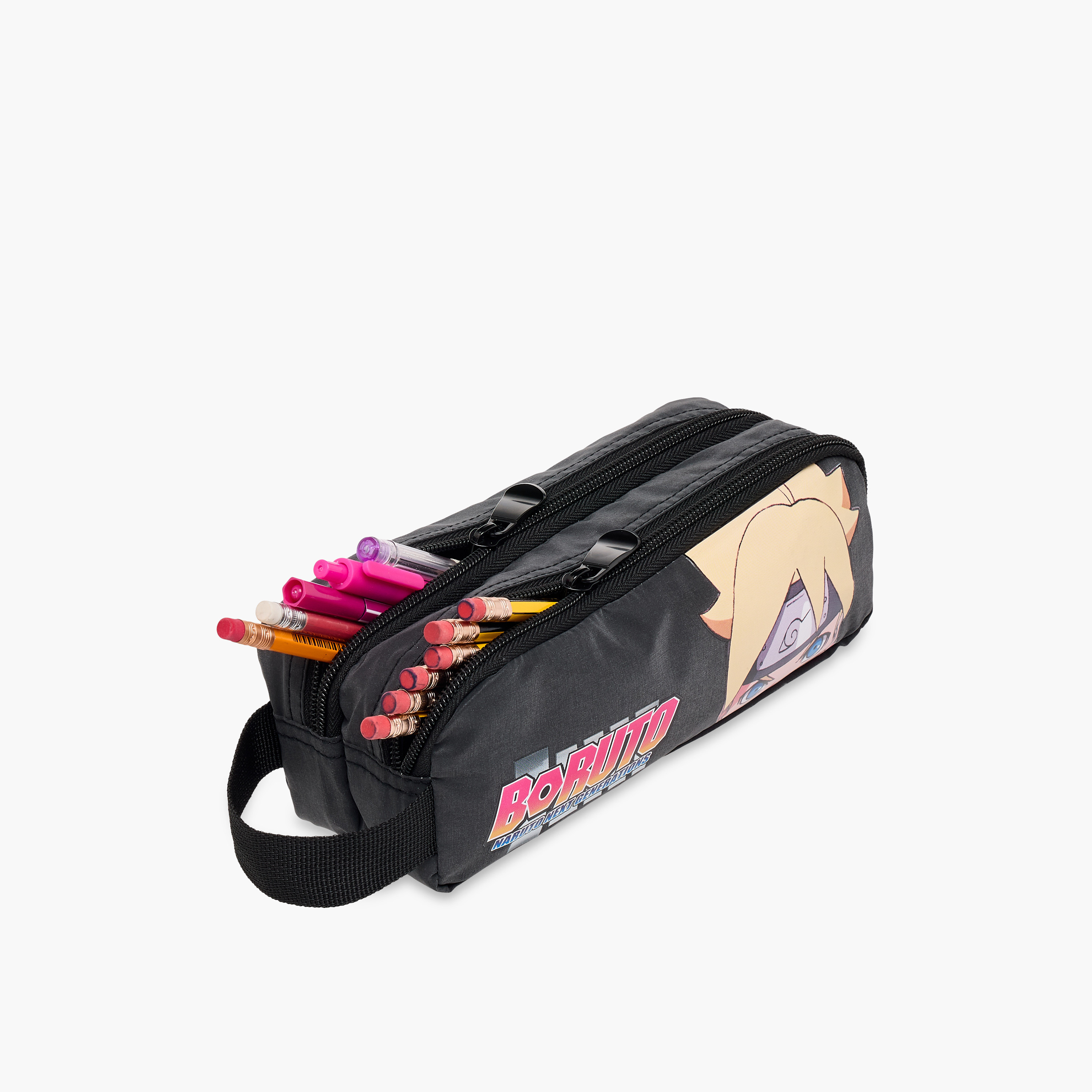 Naruto Print Pencil Case with Zip Closure-school-stationery-pencilcases-image-7