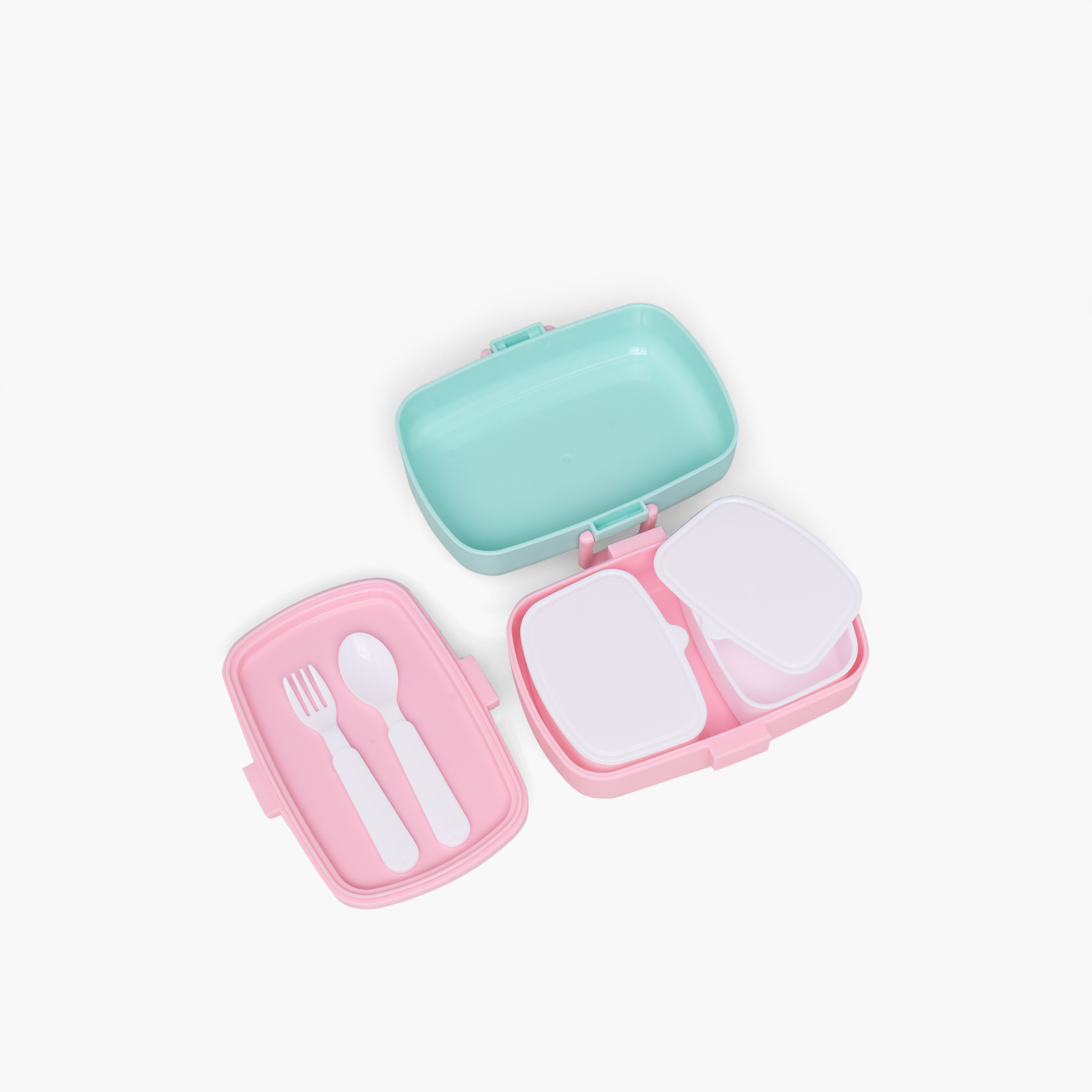 Minmie Printed Sectioned Lunch Box with Cutlery-school-lunchessentials-lunchboxes-image-5
