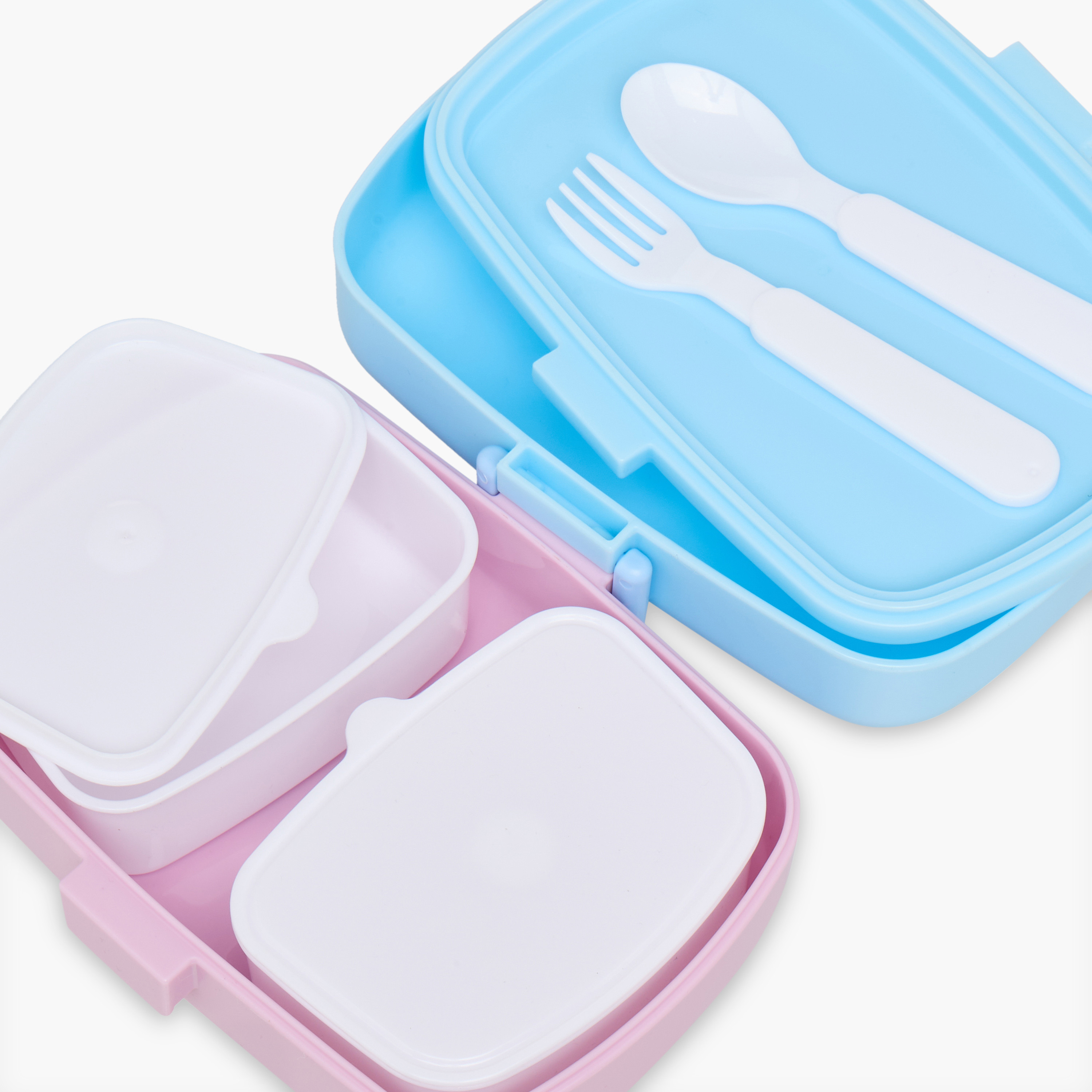 Minmie Mermaid Print Lunch Box with Spoon and Fork - 1.15 L-school-lunchessentials-lunchboxes-image-6