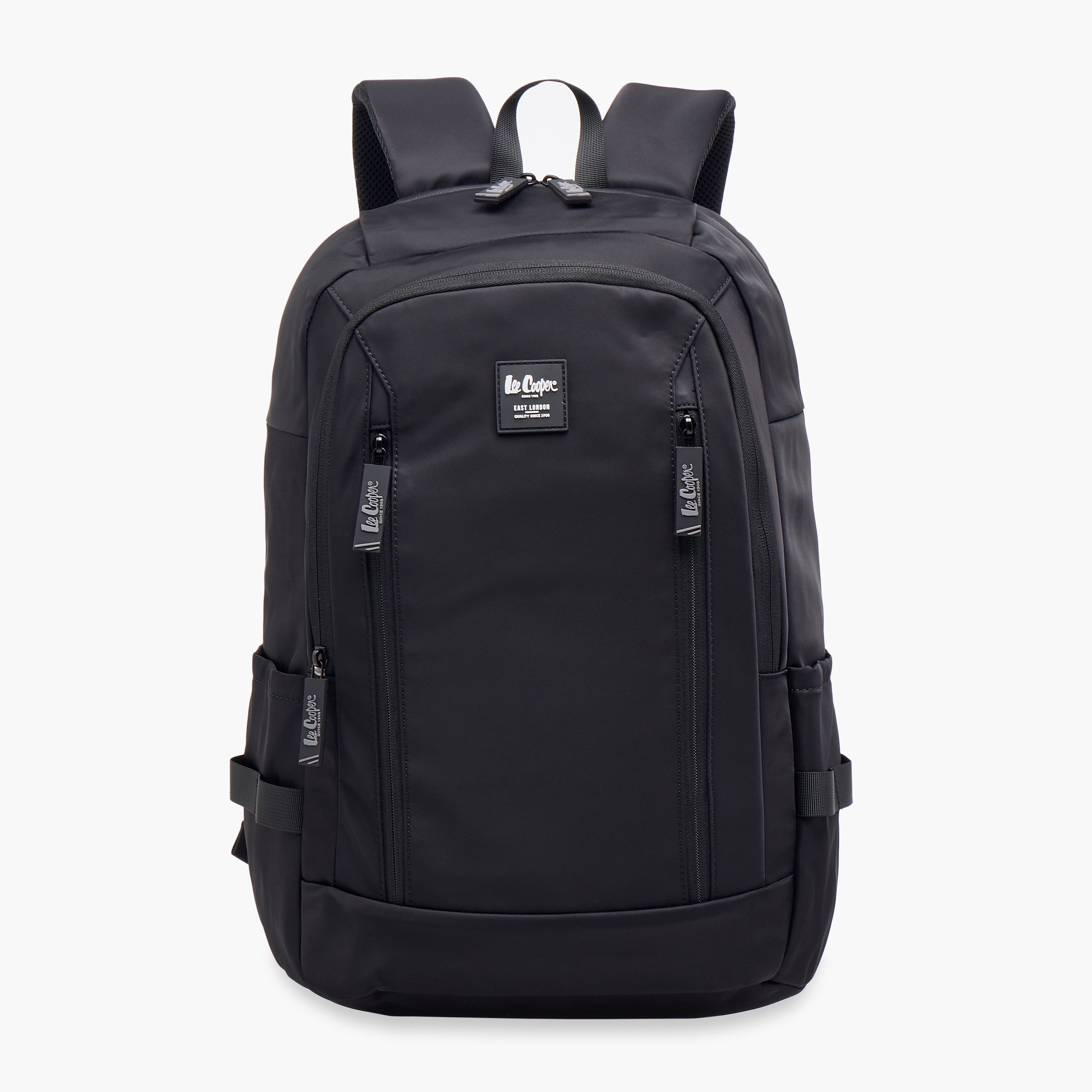 Lee Cooper Solid Backpack with Adjustable Straps and Zip Closure - 19x35x50 cm-school-bagsandbackpacks-backpacks-image-1