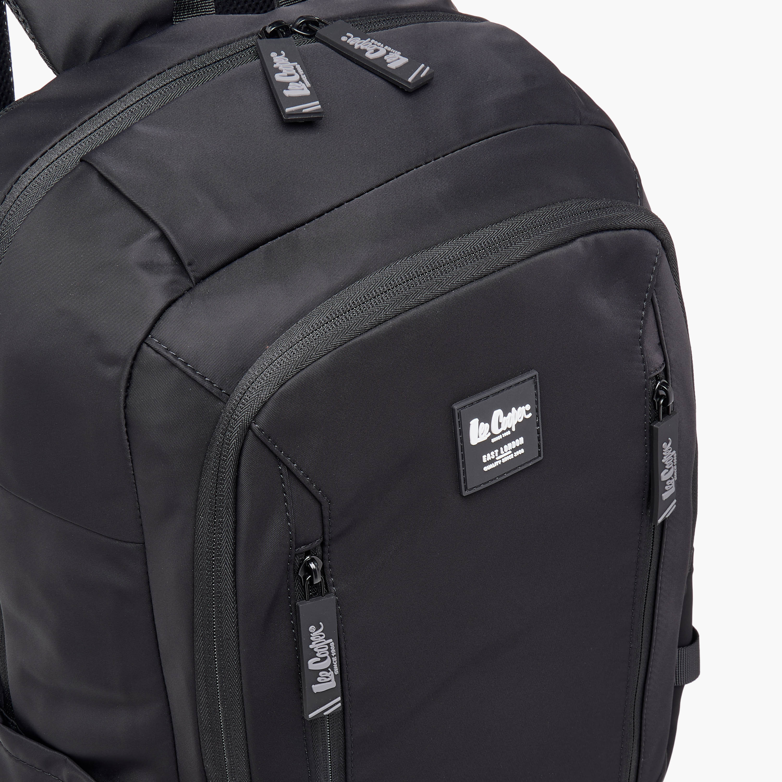 Lee Cooper Solid Backpack with Adjustable Straps and Zip Closure - 19x35x50 cm-school-bagsandbackpacks-backpacks-image-8