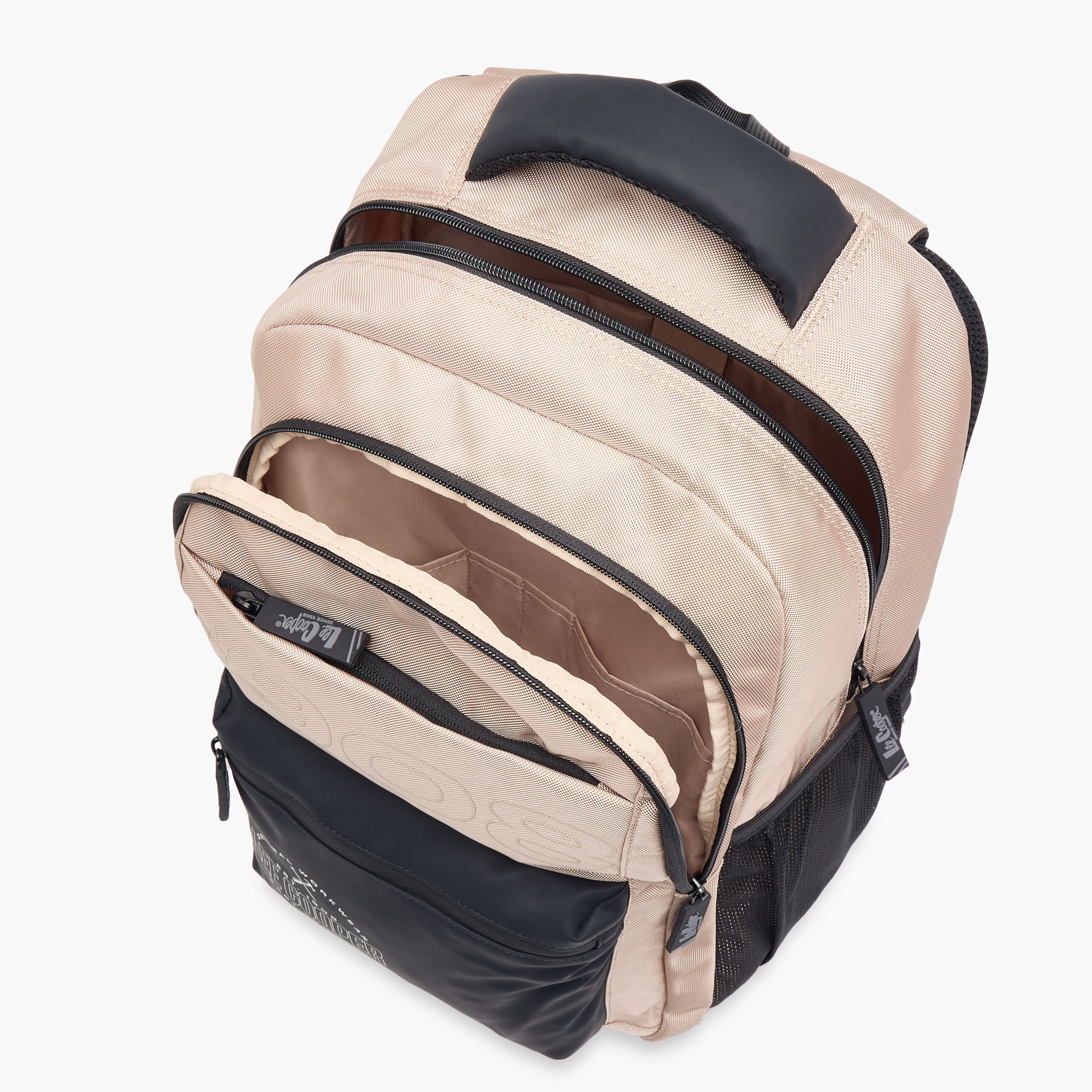 Lee Cooper Logo Print Backpack with Adjustable Straps and Zip Closure - 18x33x47 cm-school-bagsandbackpacks-backpacks-image-9