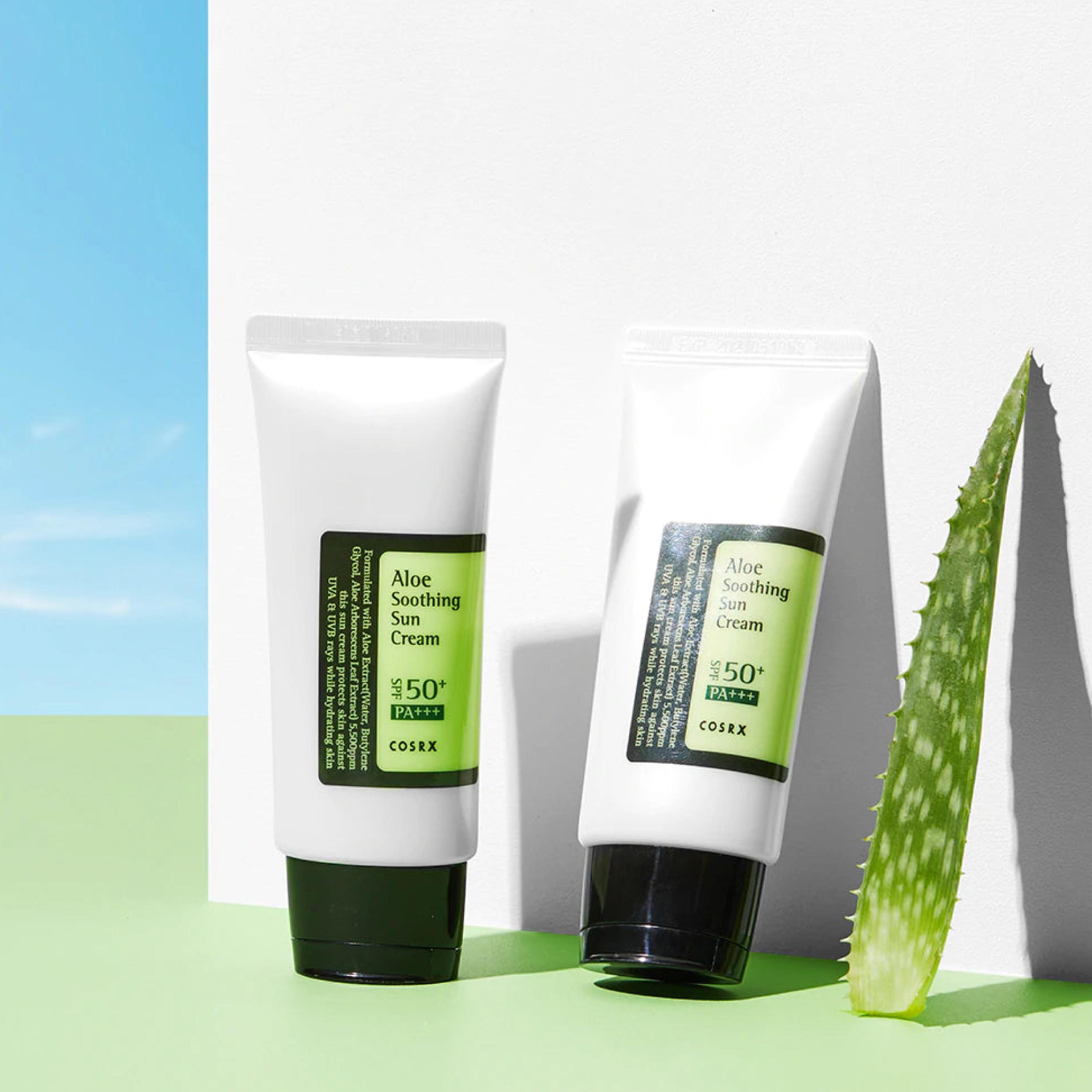 كريم واقي الشمس مهدئ بالصبار بعامل حماية من الشمس 50+ من كوزركس - 50 مل-beautyandpersonalcare-kbeauty-skin-suncare-facesunscreen-image-2