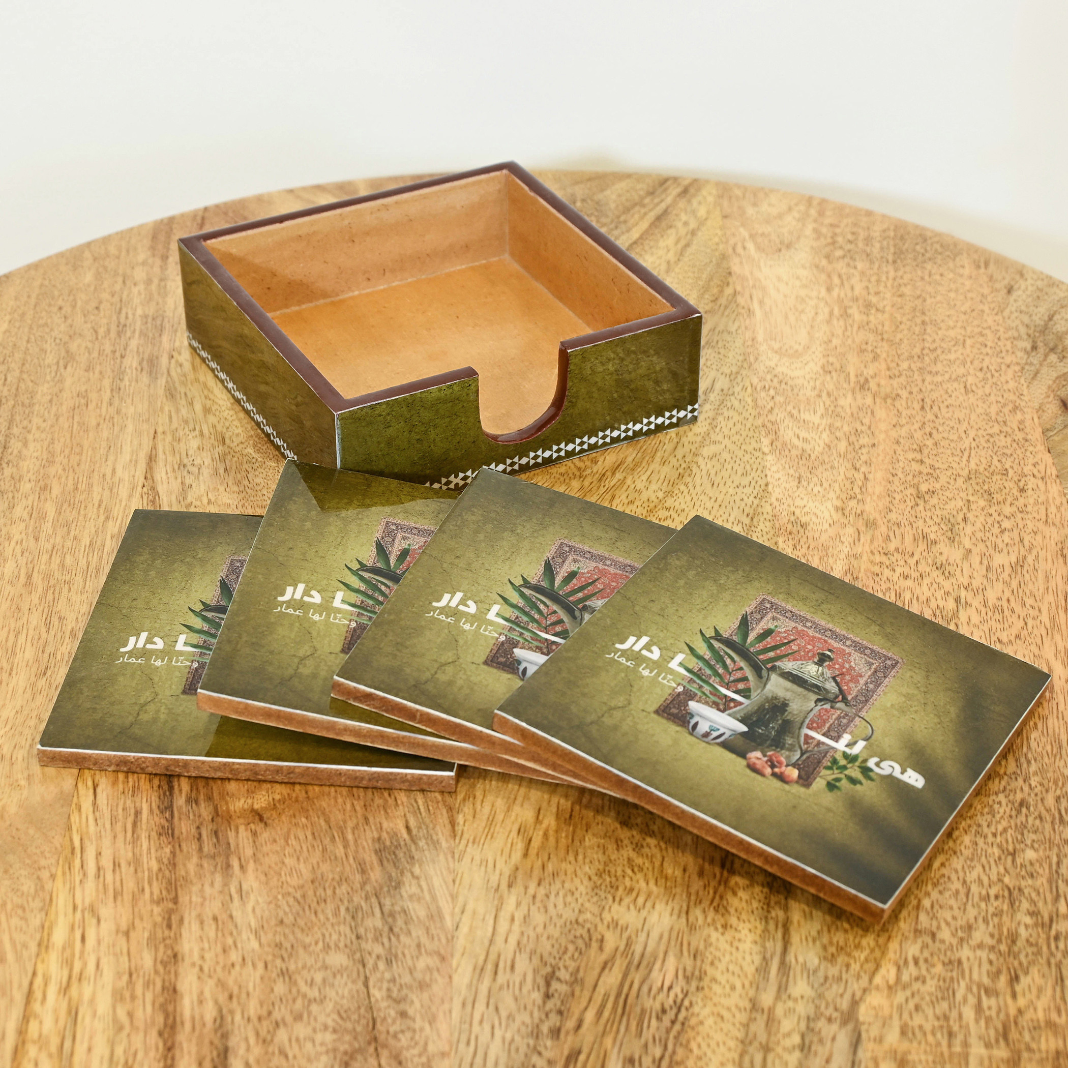 Crafted by Lifestyle 4-Piece Printed Coaster Set-household-decor-decorativeobjectsandsculptures-image-1