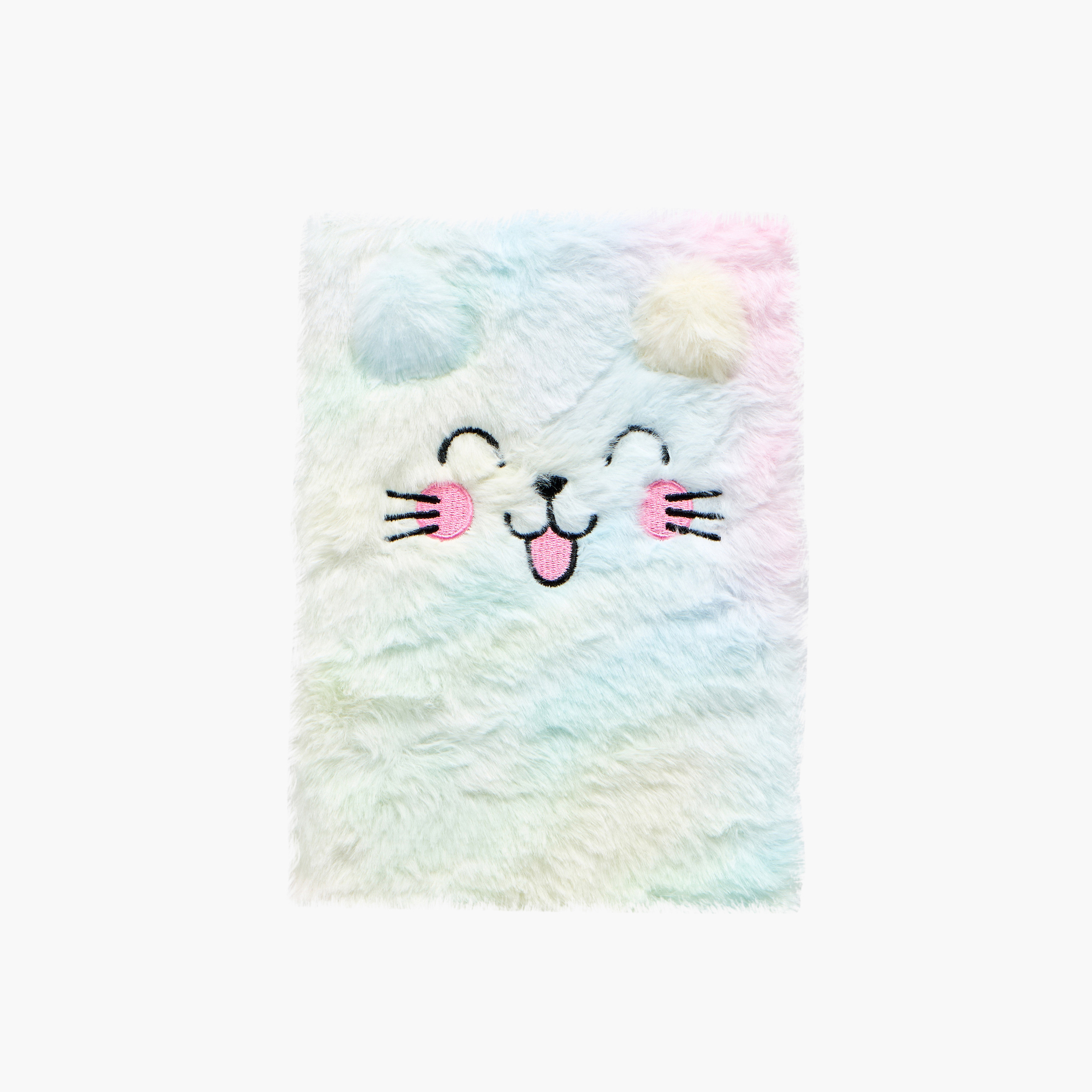 Faux Fur Textured Ruled A5 Notebook-school-stationery-notebooks-image-1