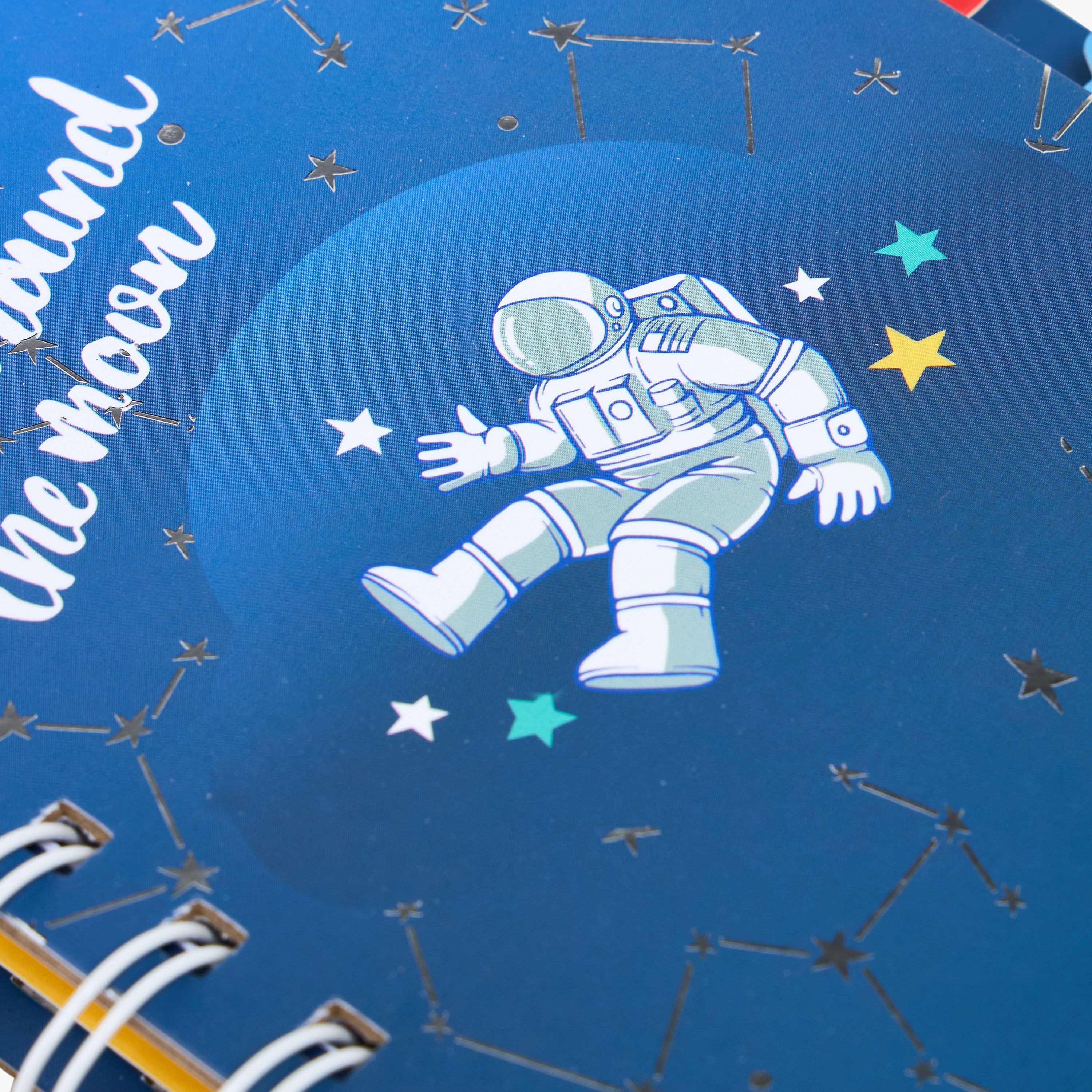 Astronaut Print A6 Ruled Spiral Notebook-school-stationery-notebooks-image-3