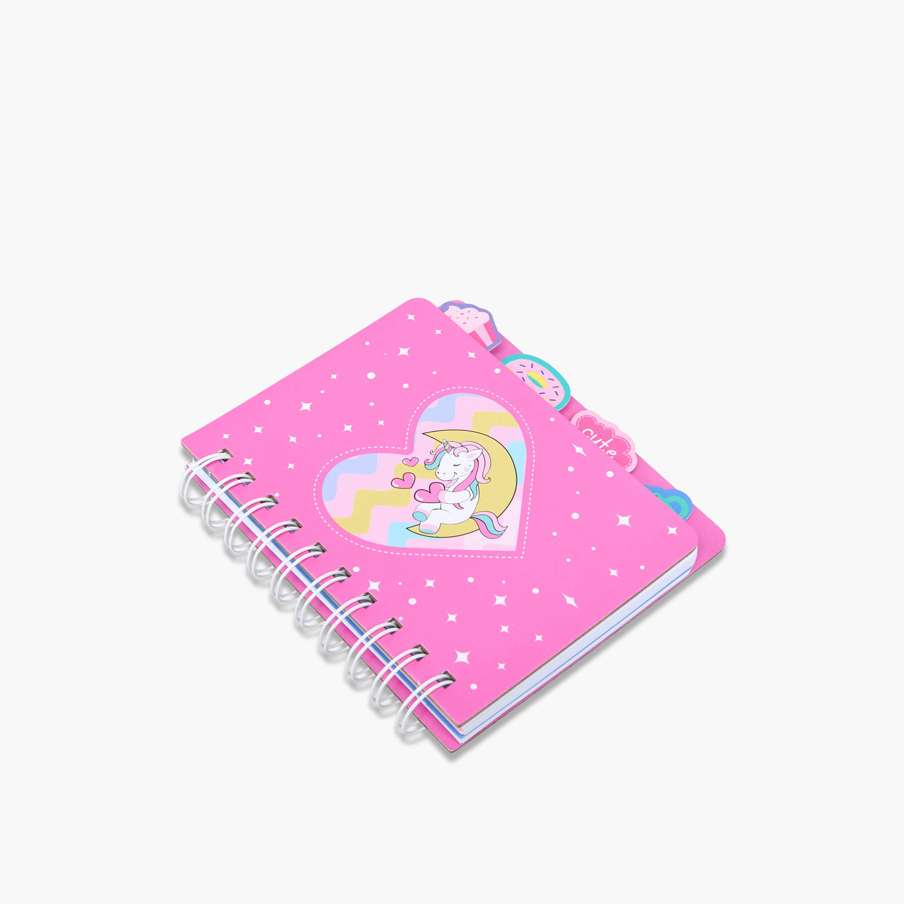 Unicorn Print A6 Ruled Spiral Notebook-school-stationery-notebooks-image-2