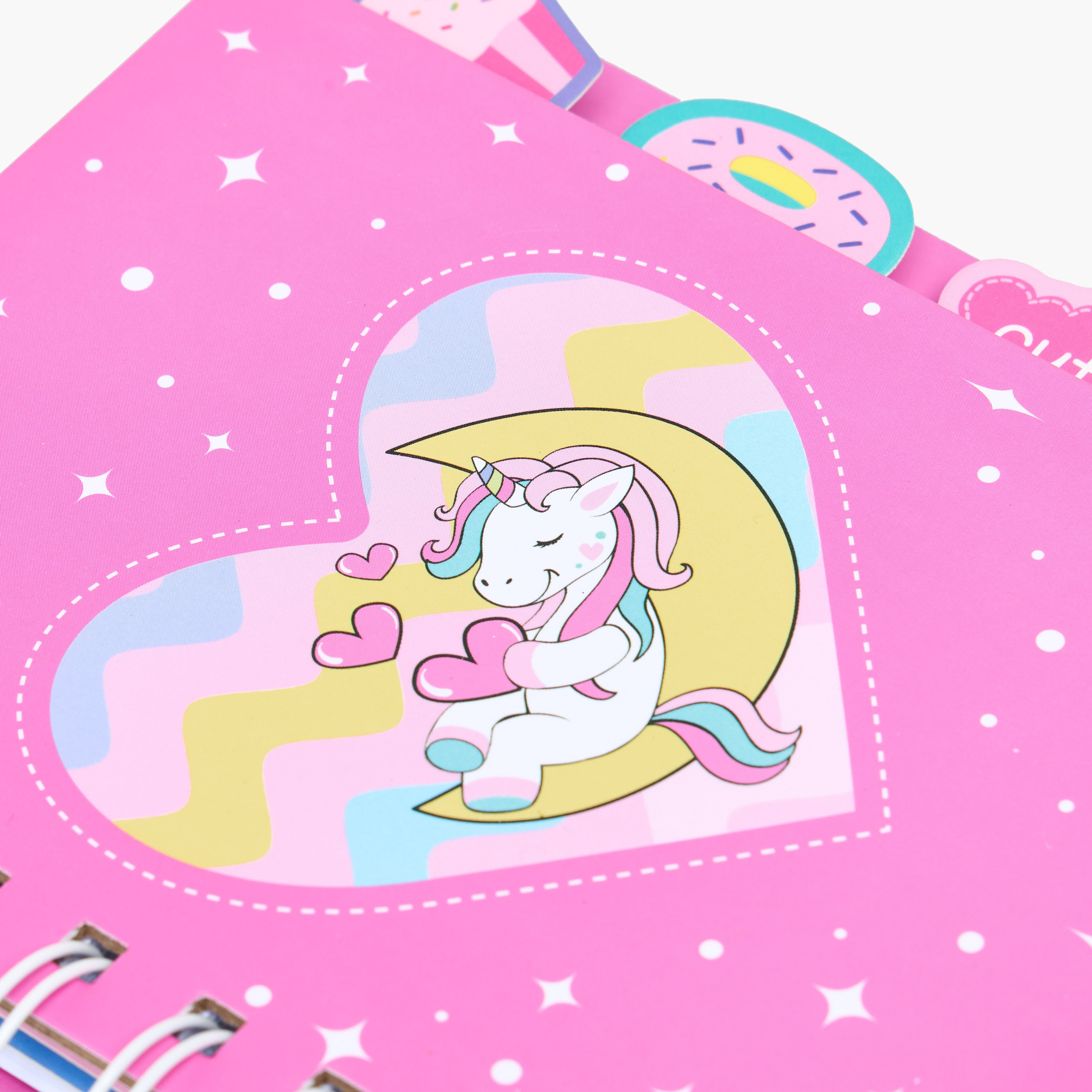 Unicorn Print A6 Ruled Spiral Notebook-school-stationery-notebooks-image-3