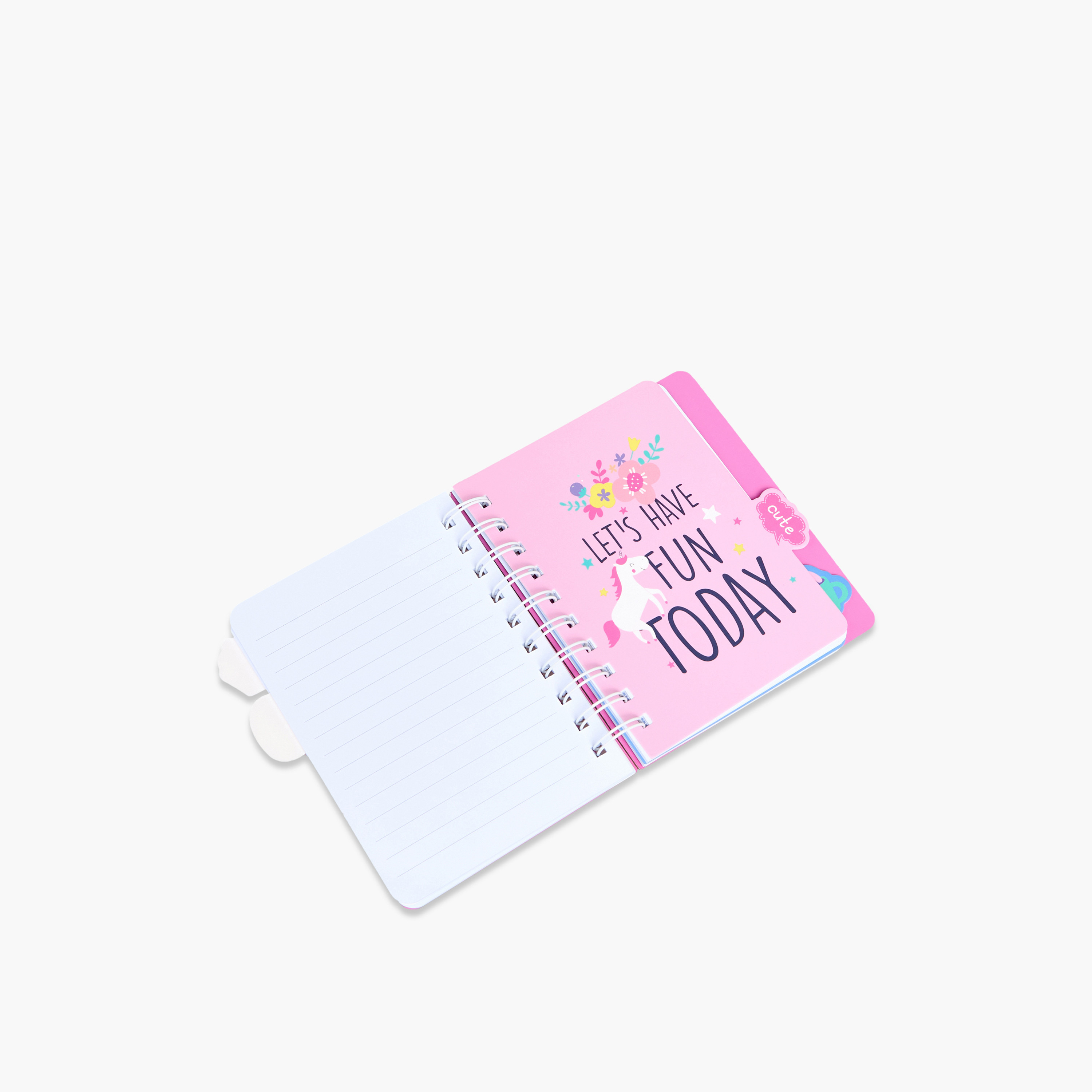 Unicorn Print A6 Ruled Spiral Notebook-school-stationery-notebooks-image-4