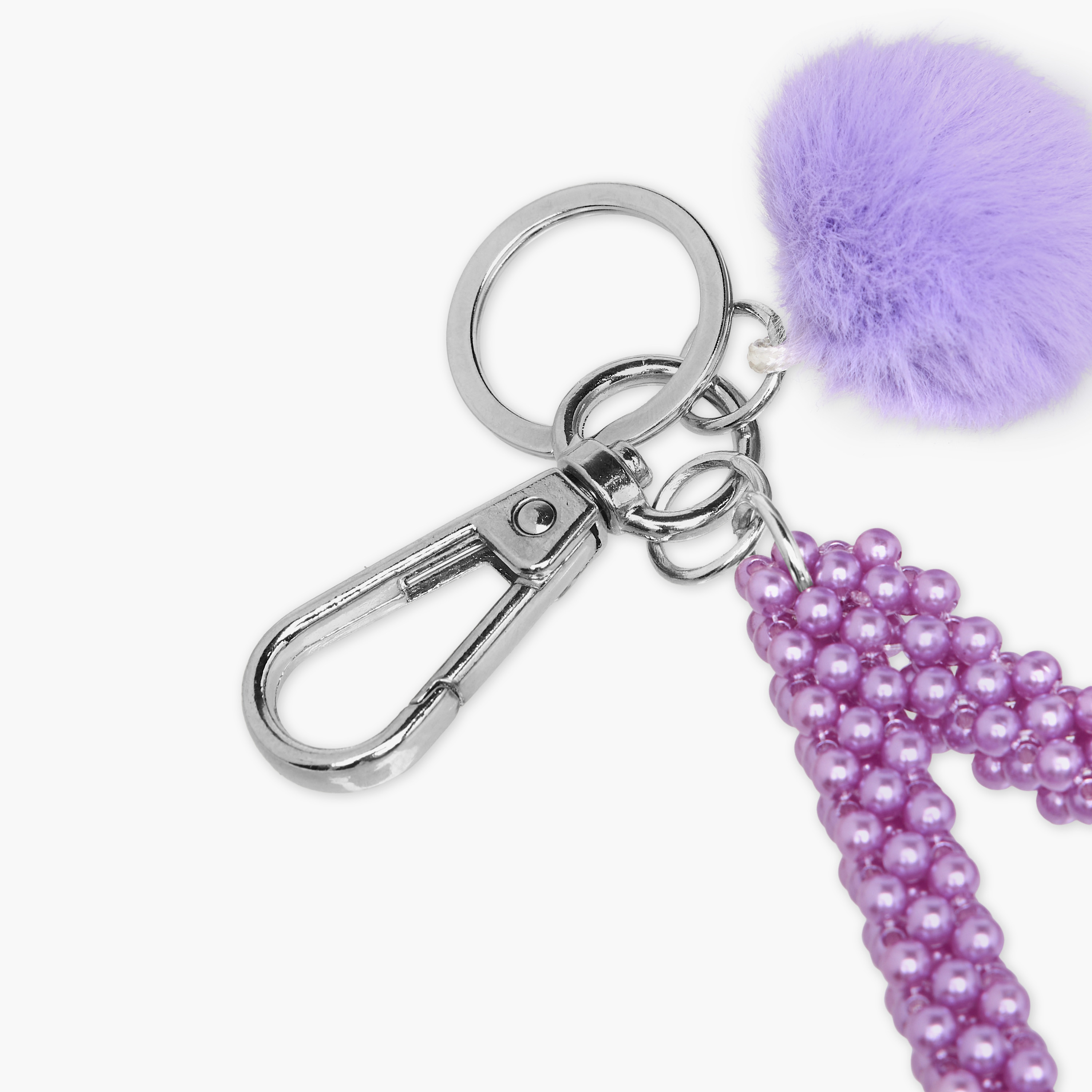 Initial M Accent Keyring with Lobster Clasp-girls-accessories-keyringsandbagcharms-image-4