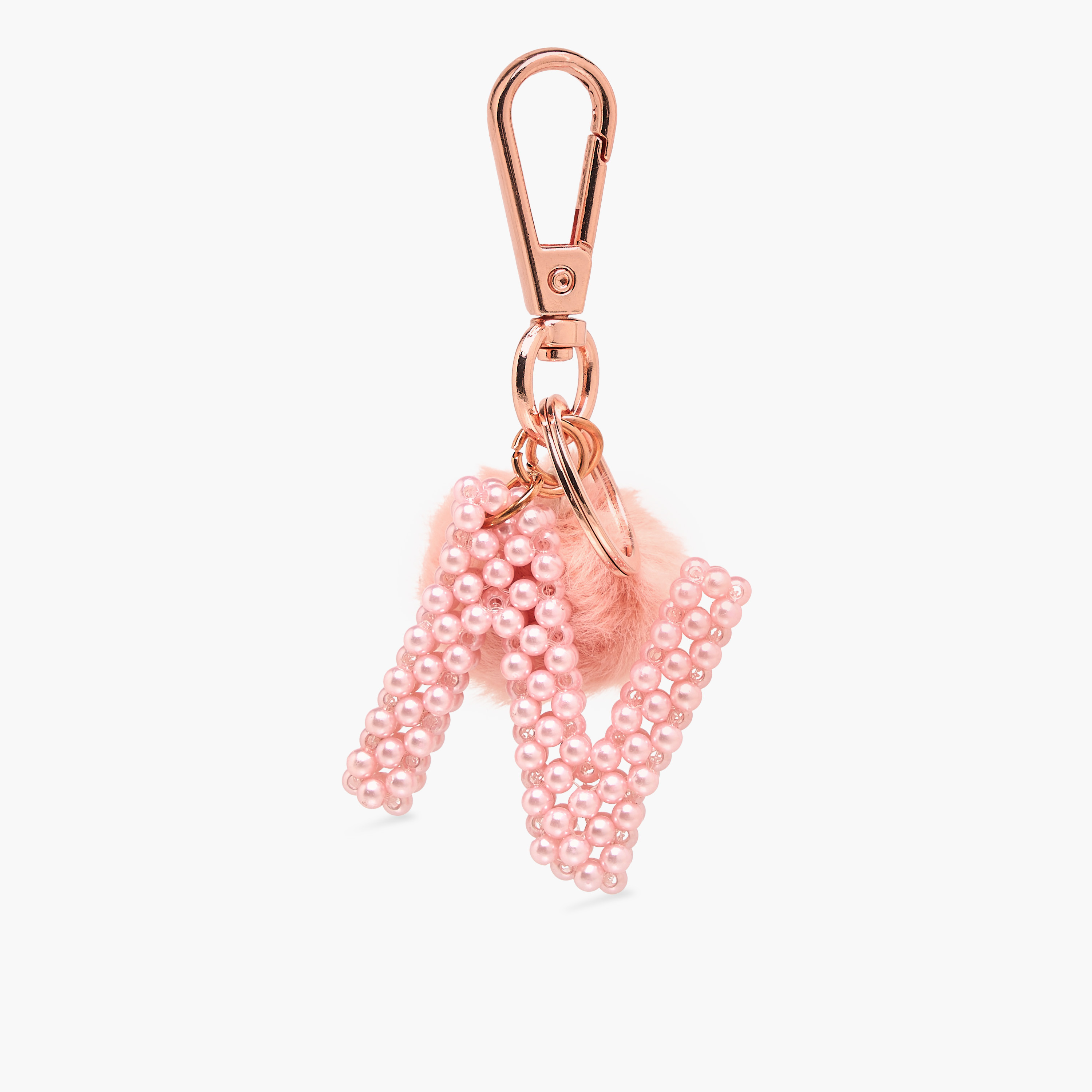 Initial N Accent Keyring with Lobster Clasp-girls-accessories-keyringsandbagcharms-image-1