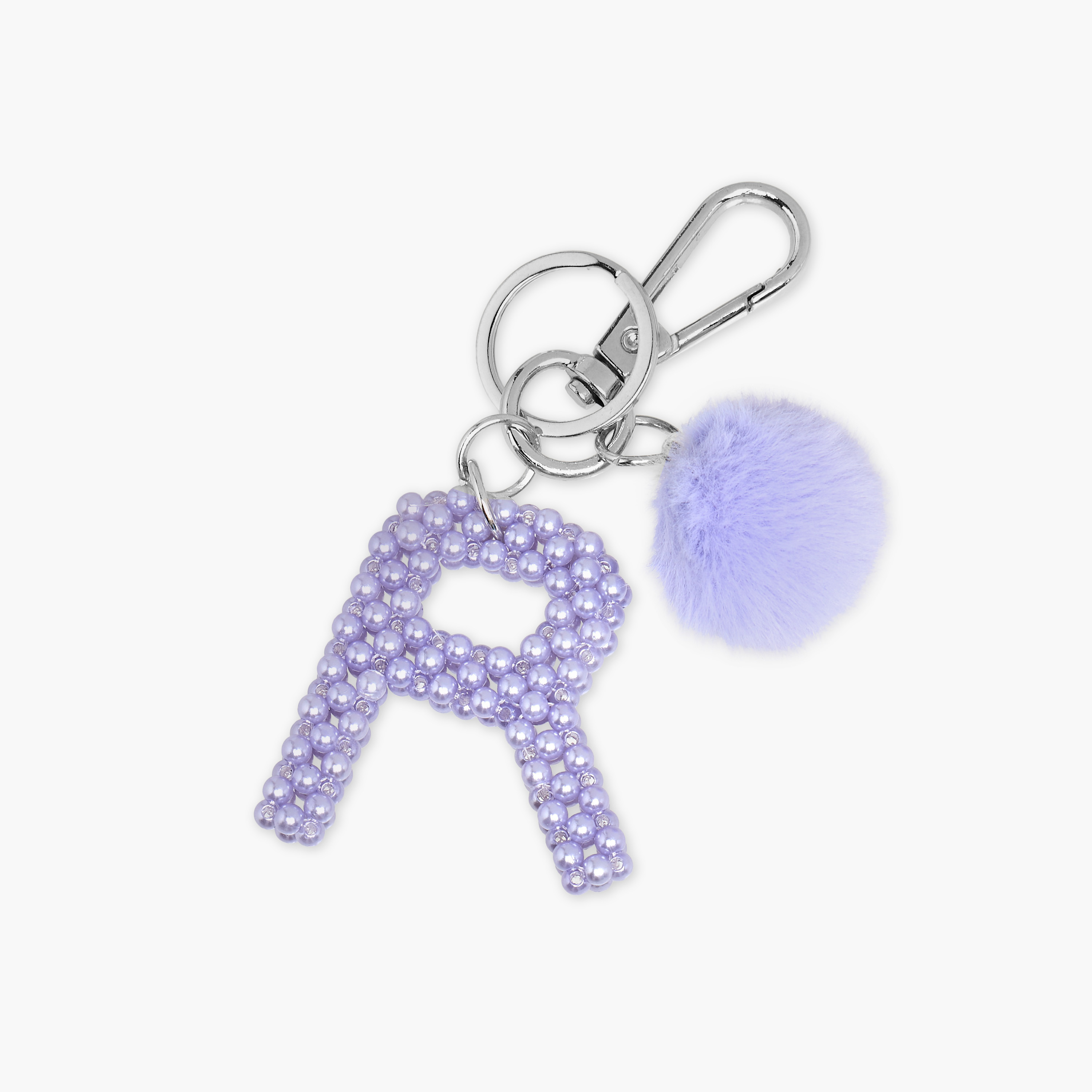 Initial R Accent Keyring with Lobster Clasp-girls-accessories-keyringsandbagcharms-image-2