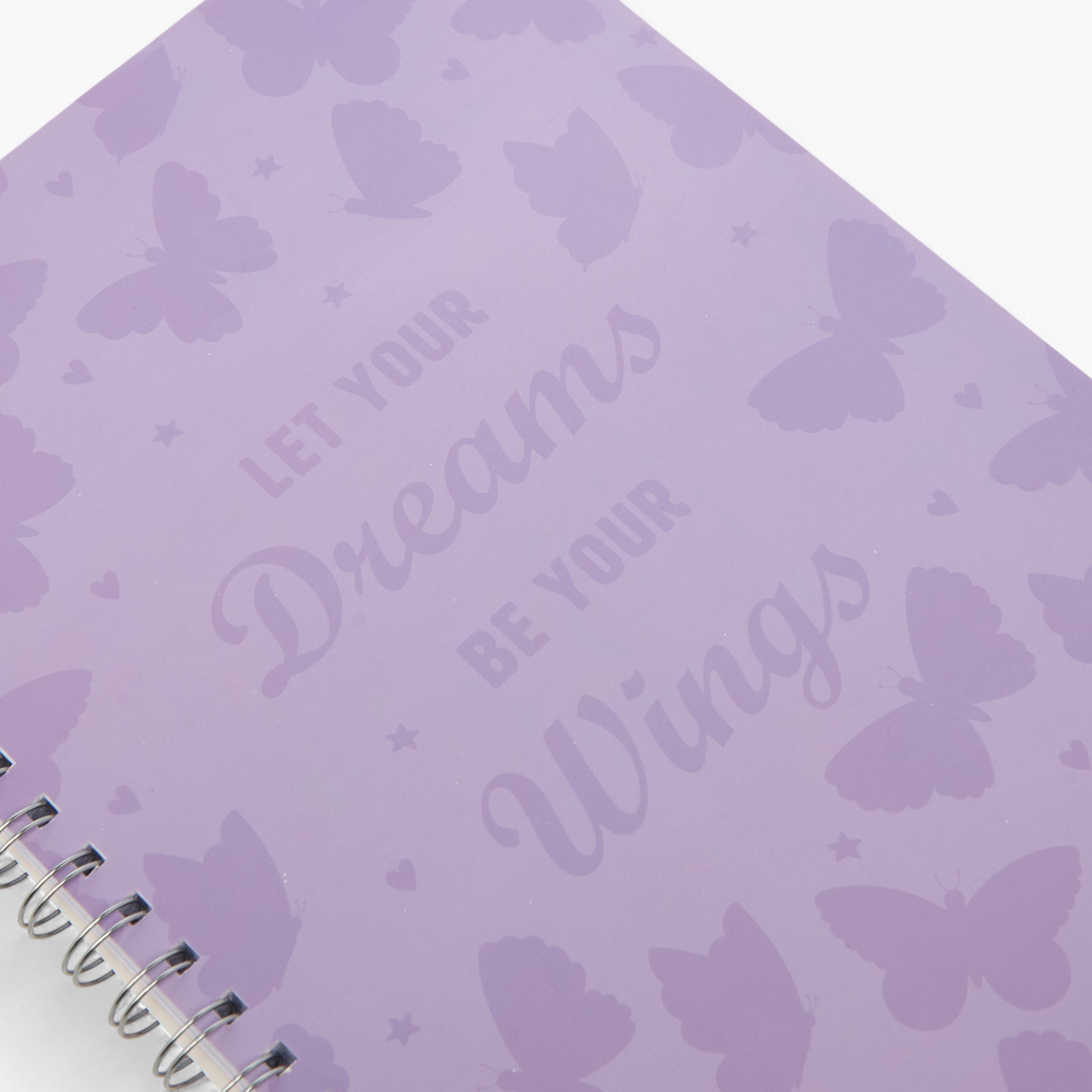Slogan Print Spiral Bound A4 Notebook-school-stationery-notebooks-image-3
