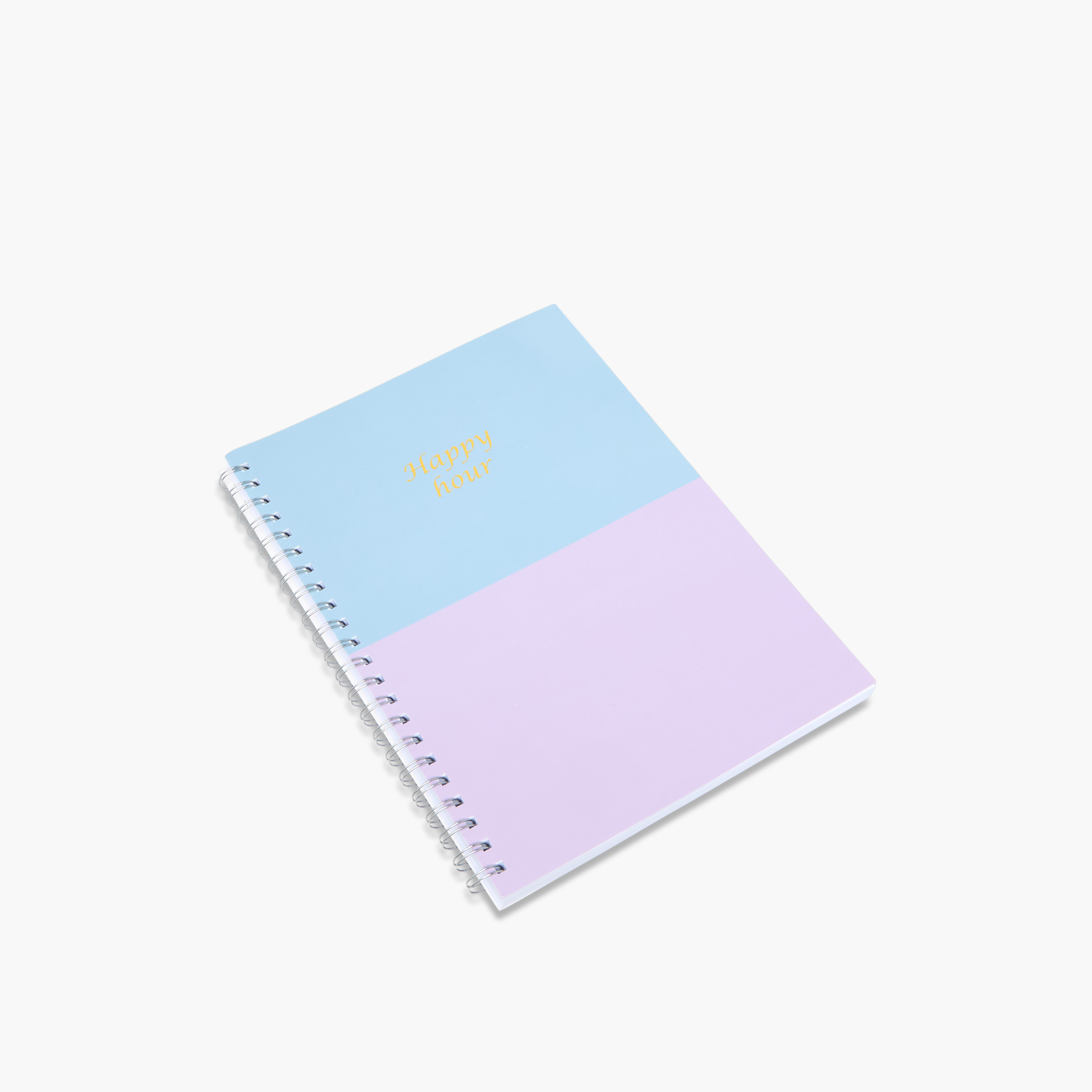 Slogan Print Ruled A4 Spiral Notebook-school-stationery-notebooks-image-2