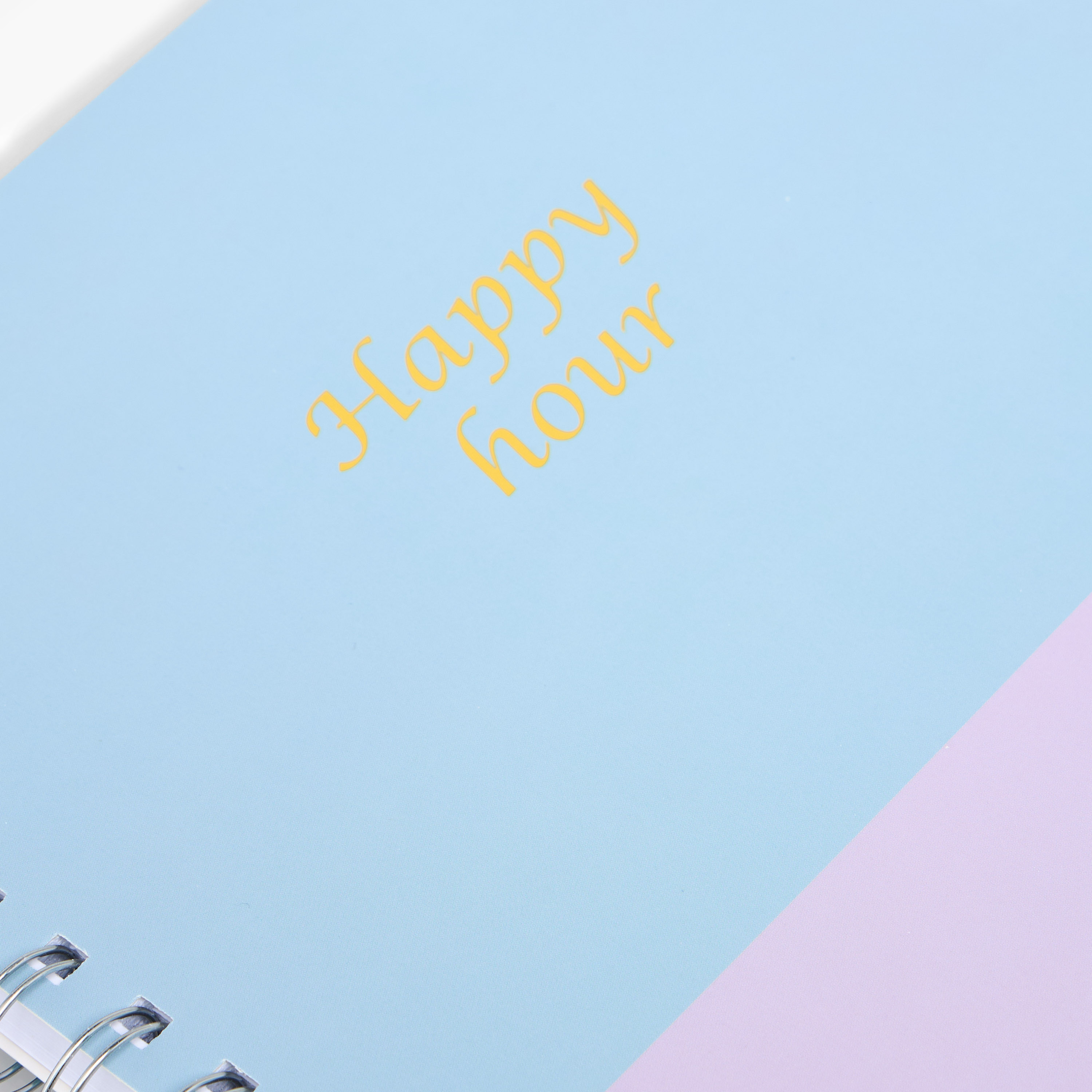 Slogan Print Ruled A4 Spiral Notebook-school-stationery-notebooks-image-3