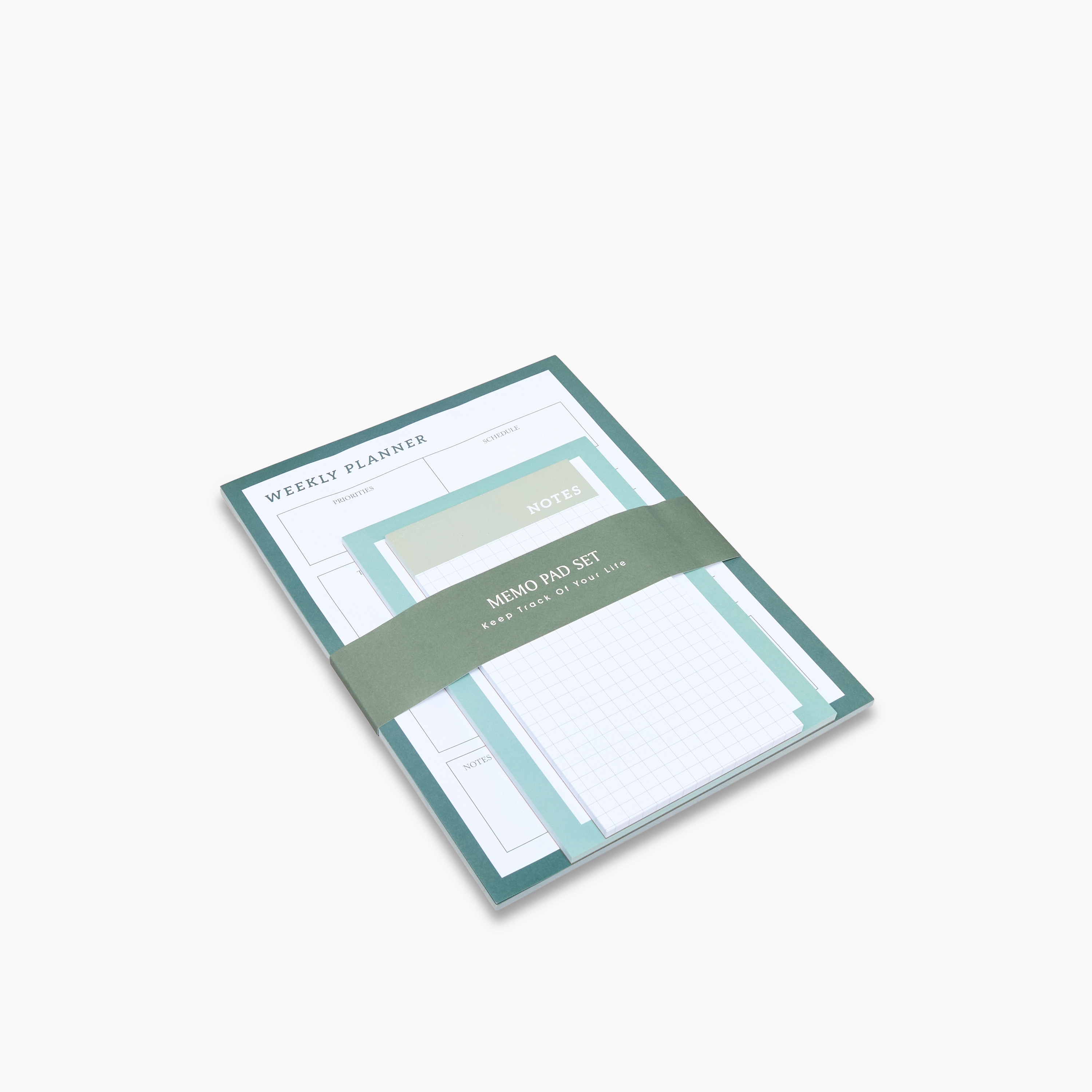 Solid 3-Piece Memo Pad Set-school-stationery-sets-image-5