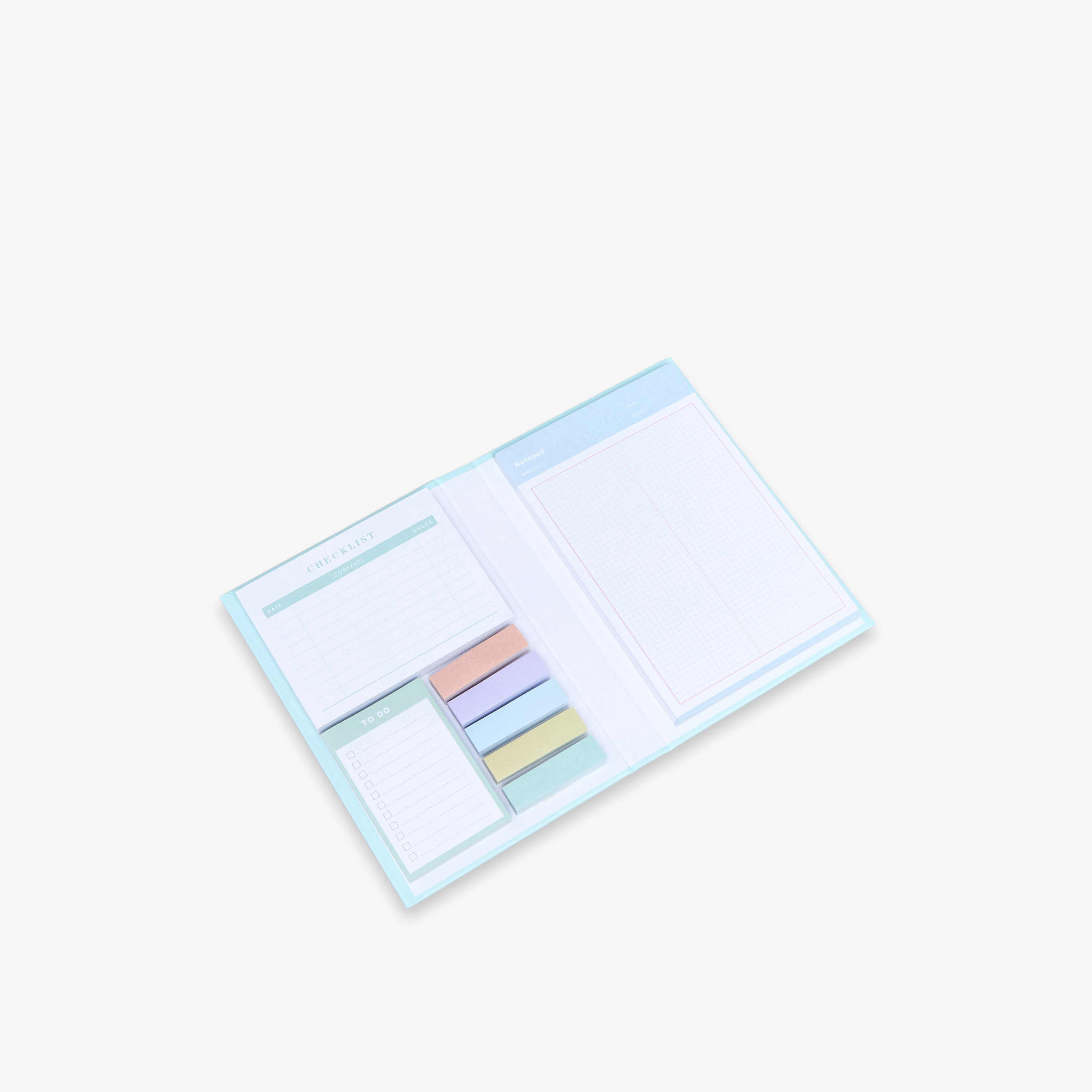 Solid Memo Pad and Sticky Notes Set-school-stationery-sets-image-4