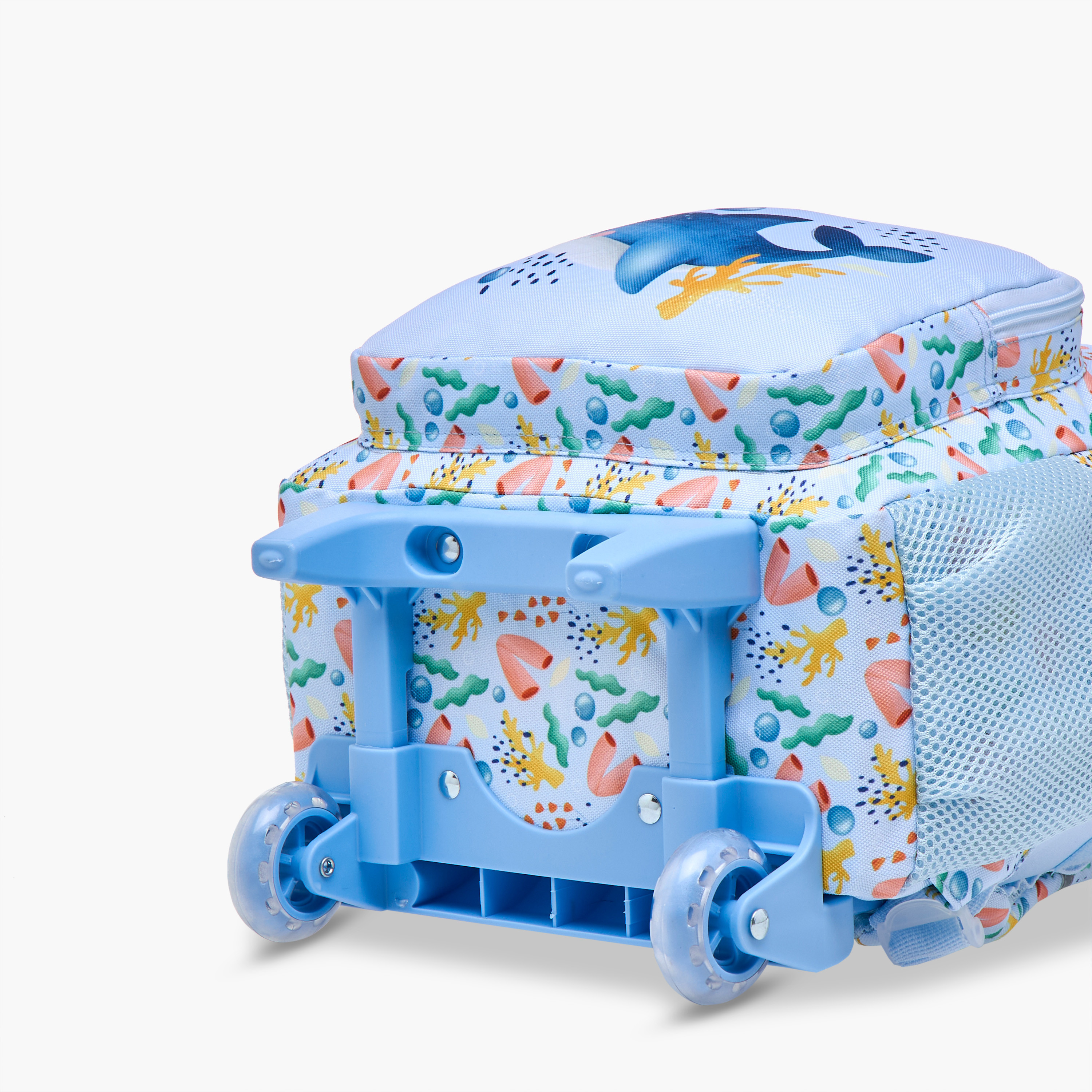 Sassi Shark Trolley Bag for Boys 2-5 Years with Laptop Compartment -school-bagsandbackpacks-trolleybags-image-10