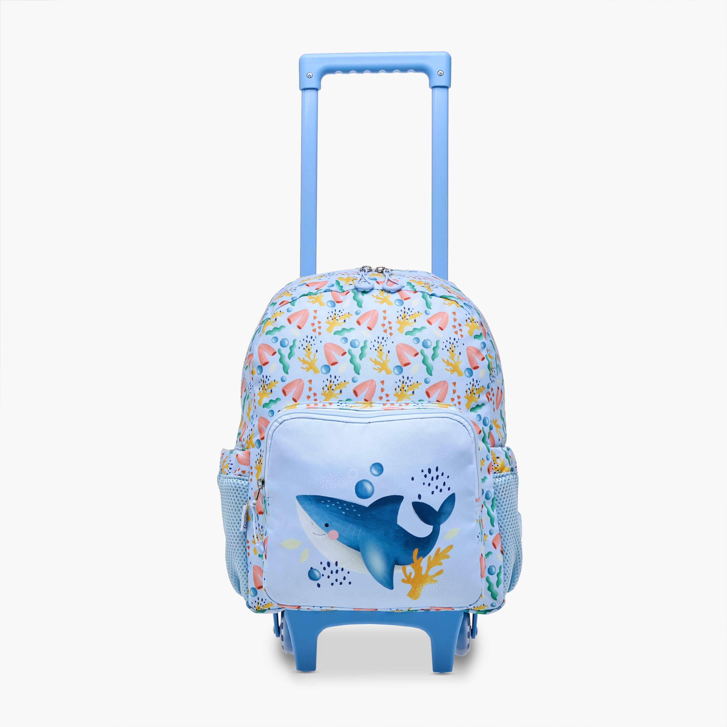 Sassi Shark Trolley Bag for Boys 2-5 Years with Laptop Compartment -school-bagsandbackpacks-trolleybags-image-2
