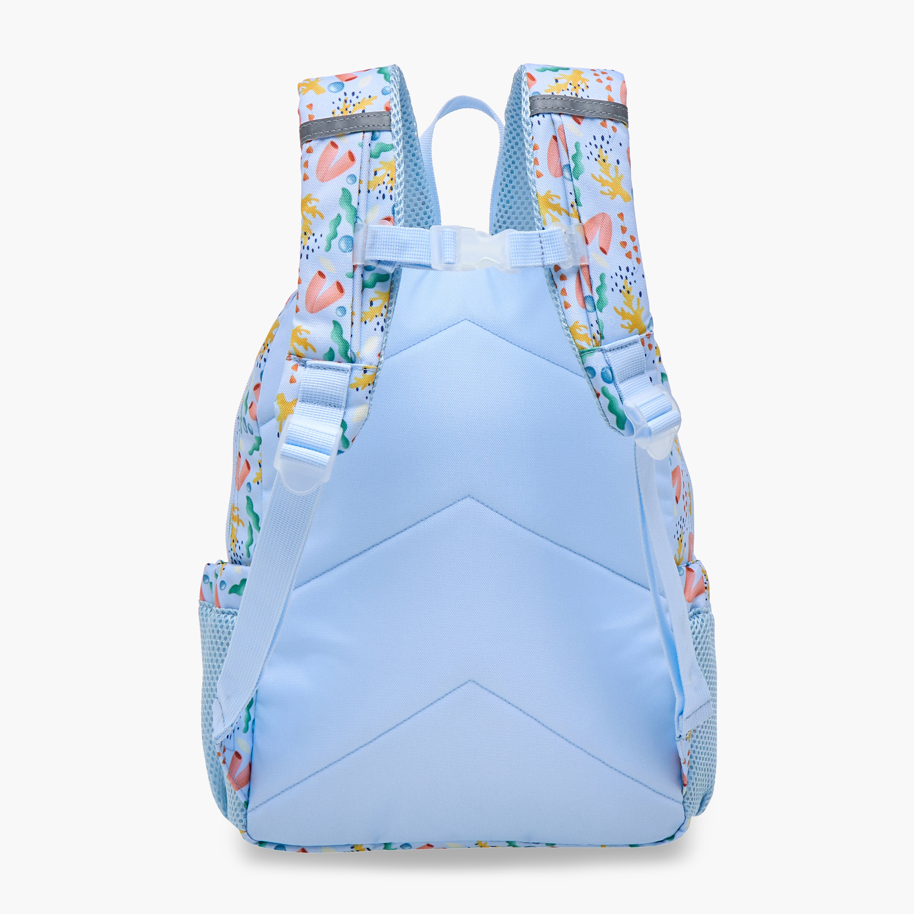 شنطة ظهر بأحزمة قابلة للتعديل وسحاب إغلاق وطبعات قرش من ساسي - 14 بوصة-school-bagsandbackpacks-backpacks-image-4