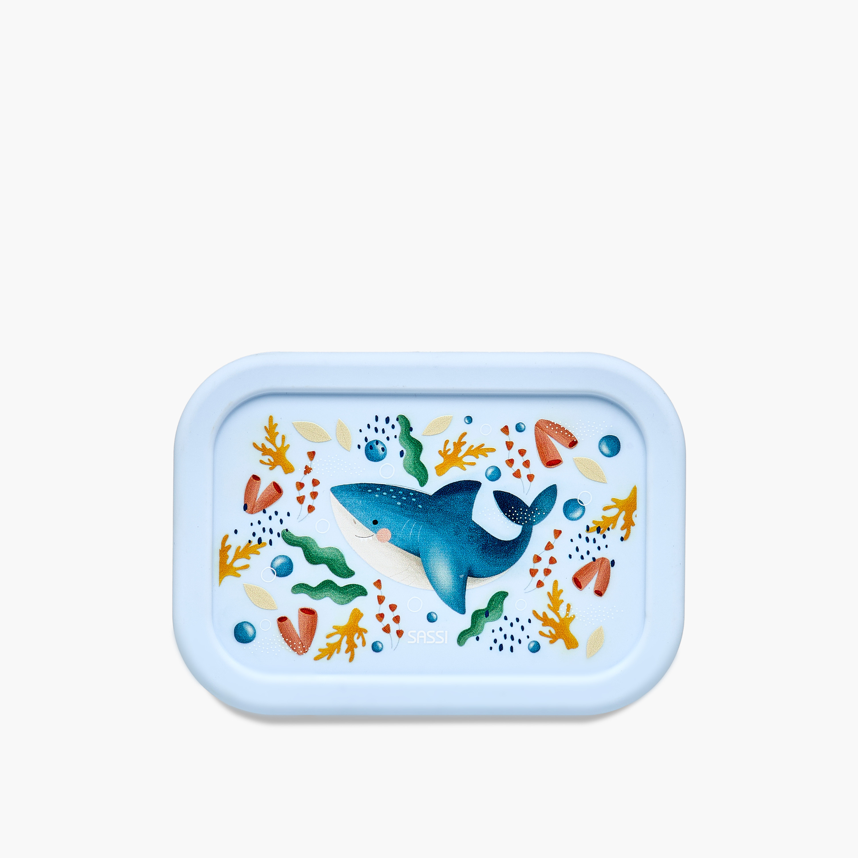Sassi Shark Print 3-Compartment Lunch Box- 700 ml-school-lunchessentials-lunchboxes-image-3