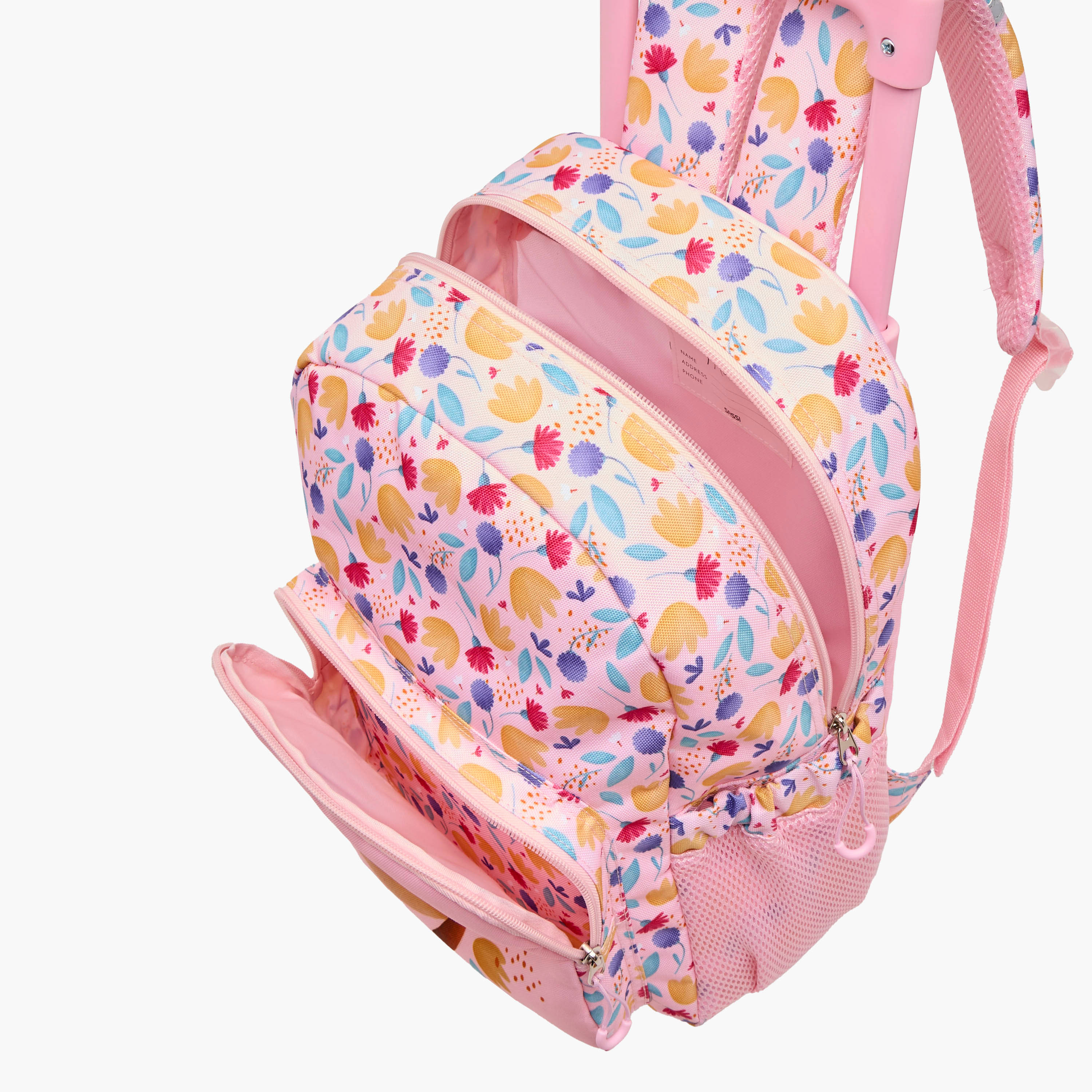 Sassi Butterfly Trolley Bag for Girls 2-5 Years with Laptop Compartment -school-bagsandbackpacks-trolleybags-image-12