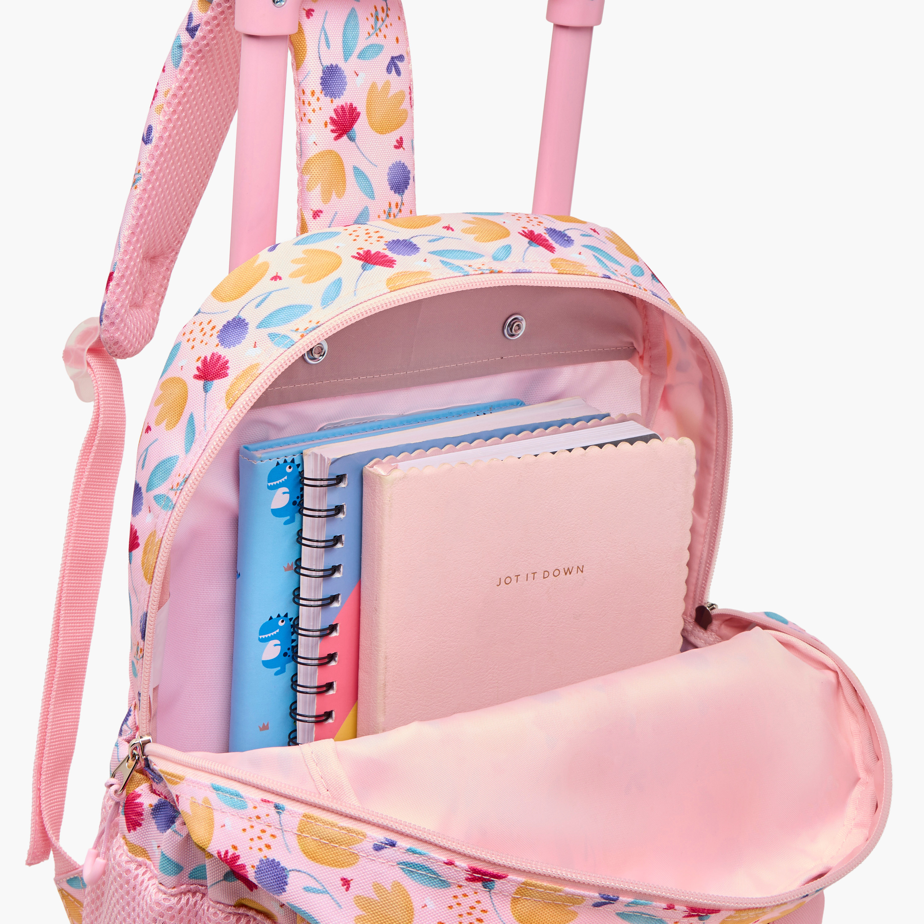 Sassi Butterfly Trolley Bag for Girls 2-5 Years with Laptop Compartment -school-bagsandbackpacks-trolleybags-image-13