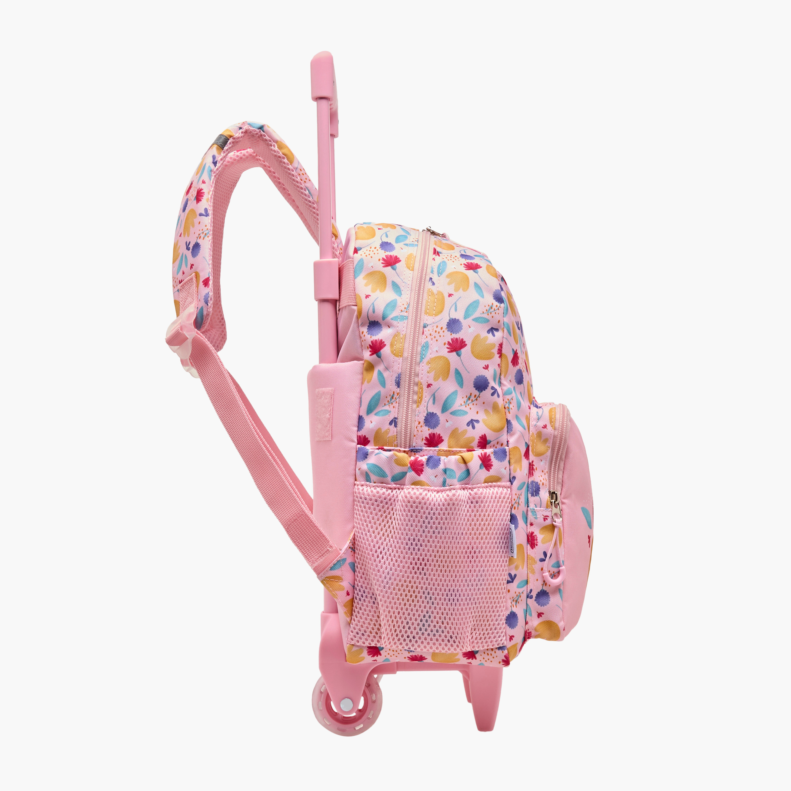 Sassi Butterfly Trolley Bag for Girls 2-5 Years with Laptop Compartment -school-bagsandbackpacks-trolleybags-image-3