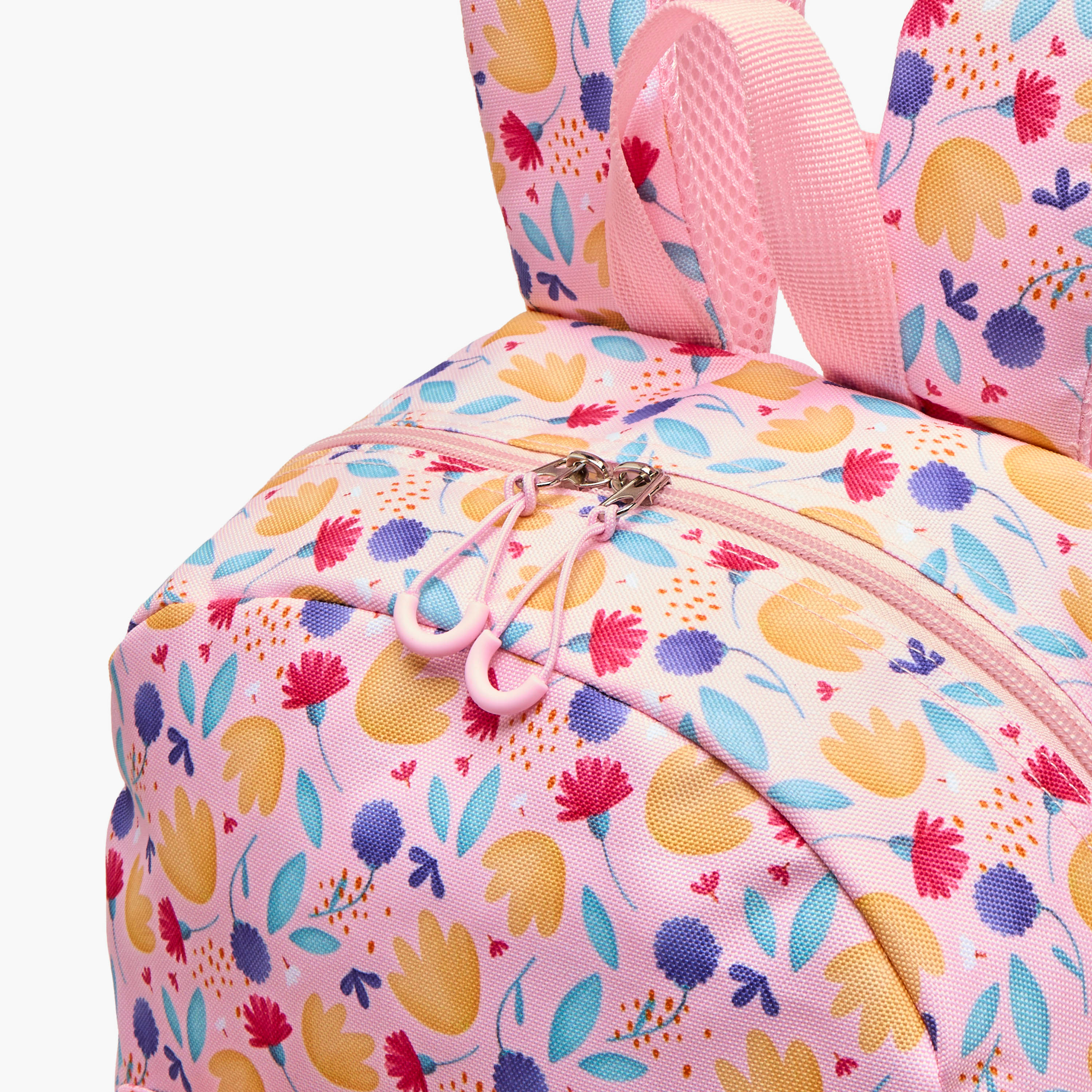 Sassi Butterfly Print Backpack with Adjustable Straps and Zip Closure - 14 inches-school-bagsandbackpacks-backpacks-image-5