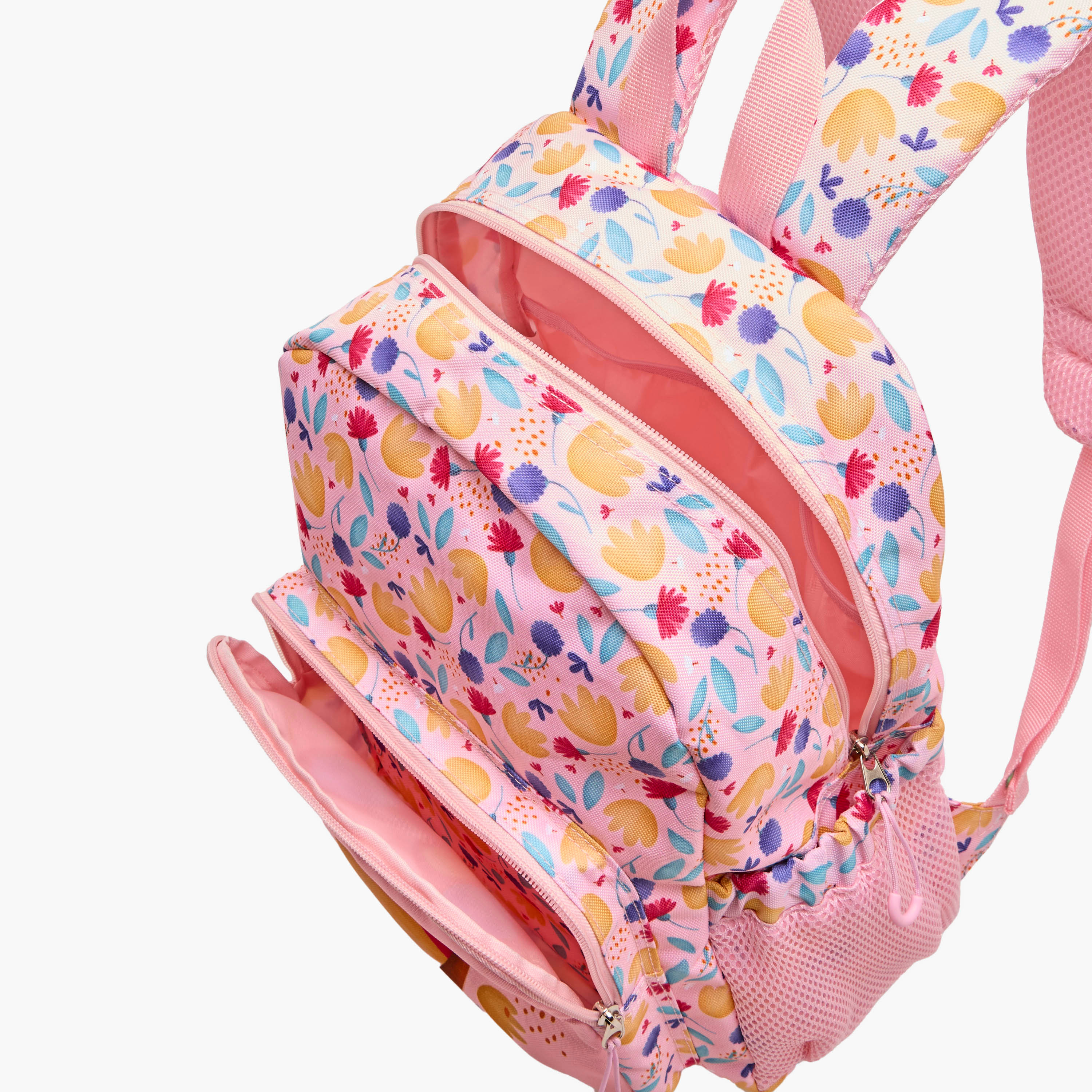 Sassi Butterfly Print Backpack with Adjustable Straps and Zip Closure - 14 inches-school-bagsandbackpacks-backpacks-image-7
